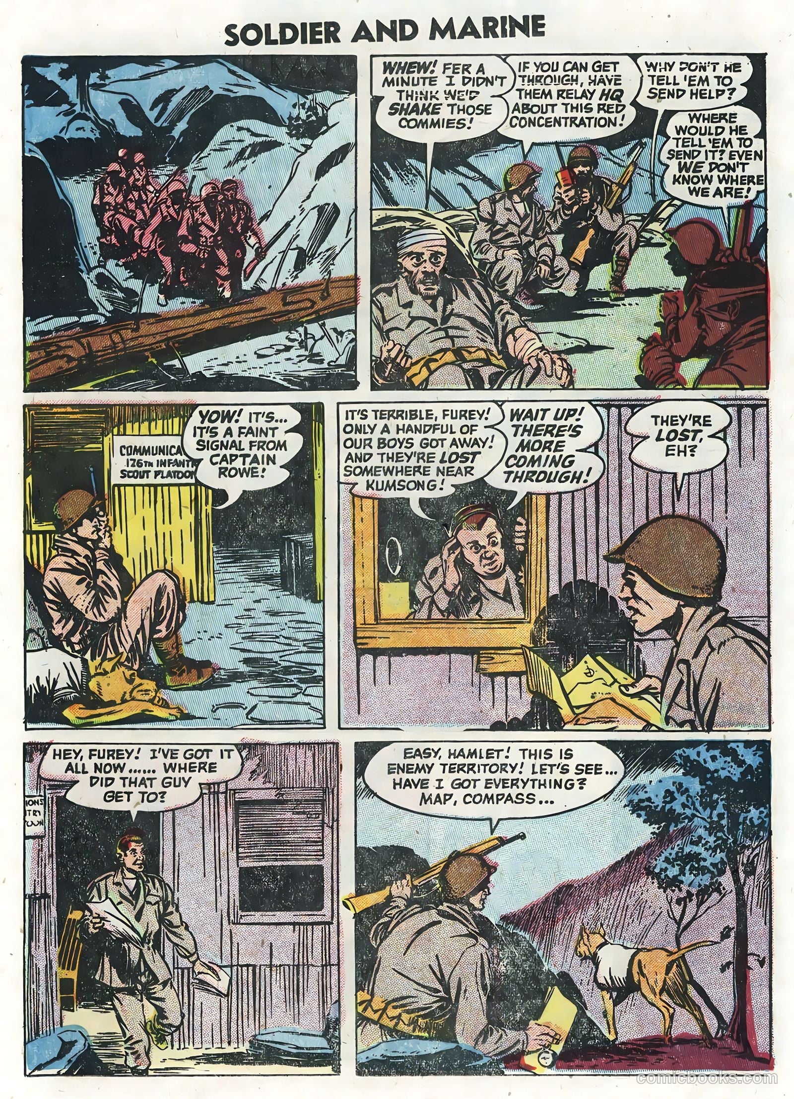 Soldier and Marine Comics #13 (1955) — page 20 of 36