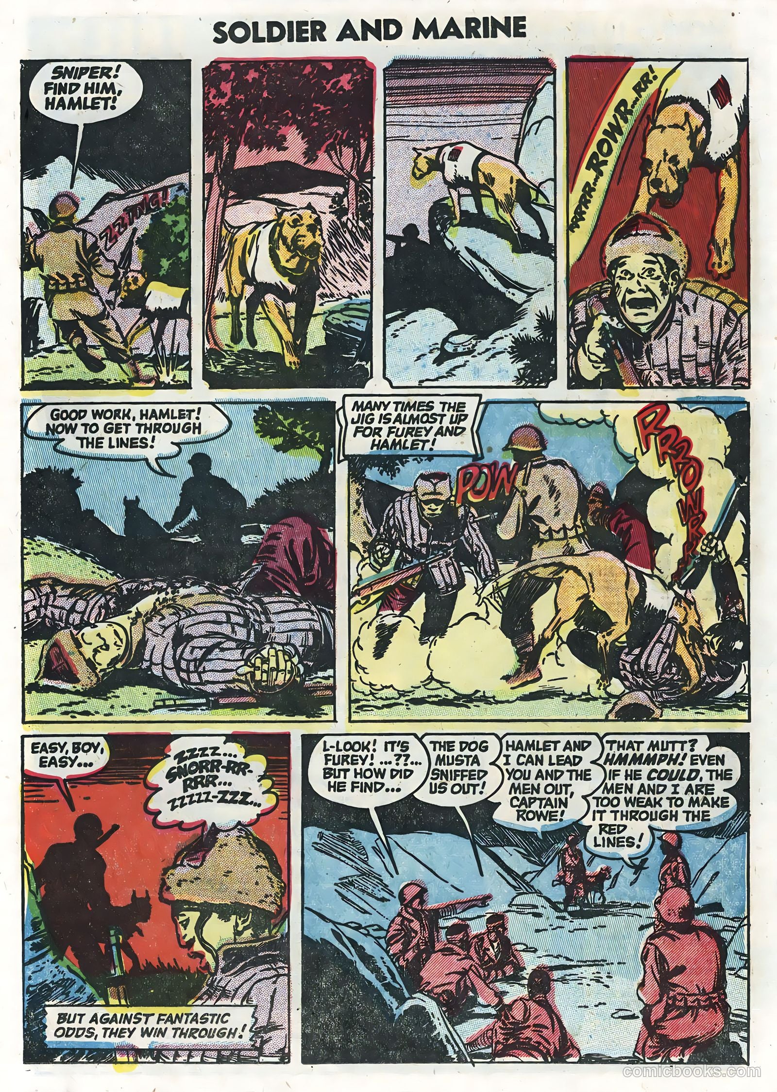 Soldier and Marine Comics #13 (1955) — page 21 of 36