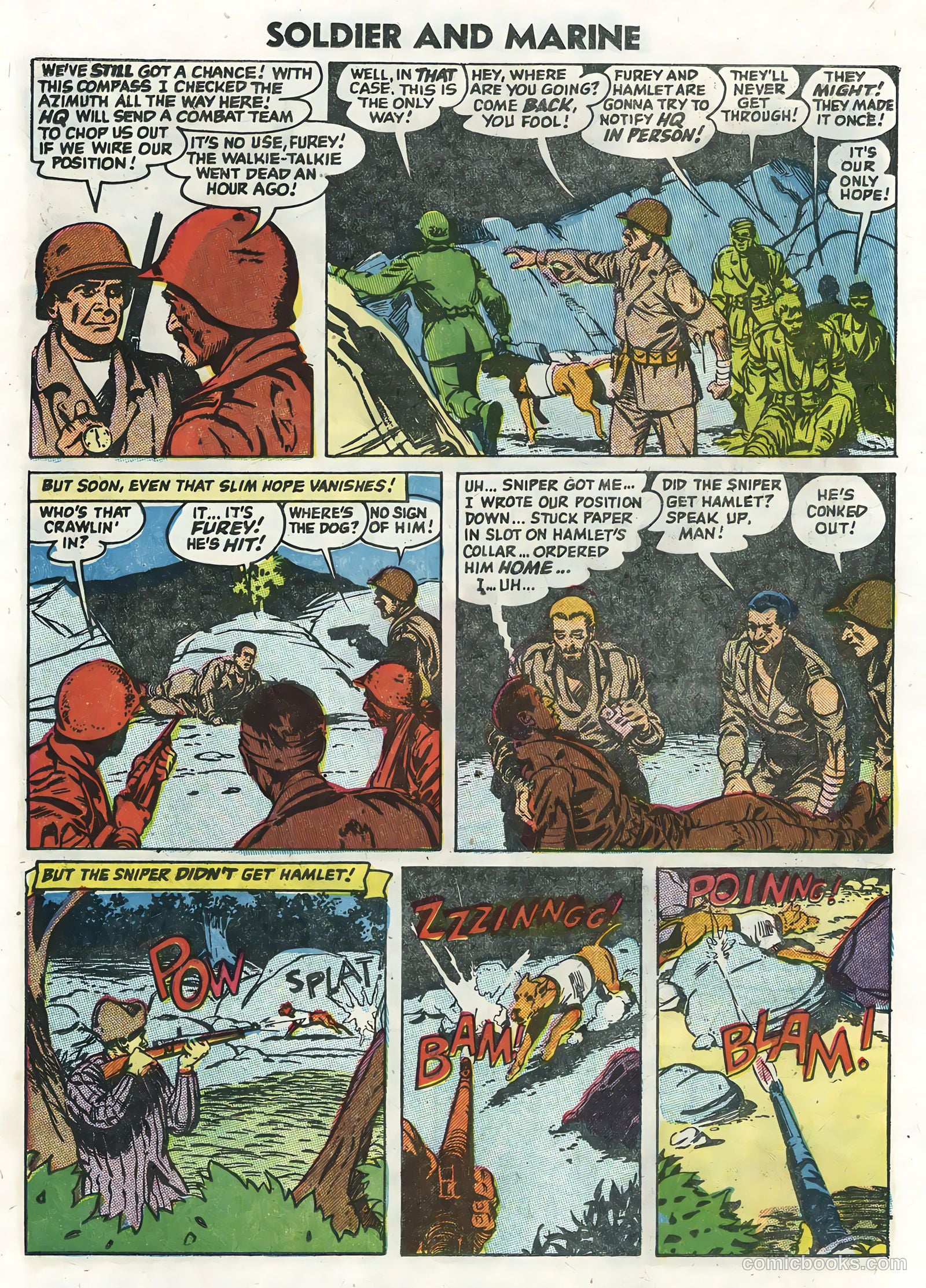 Soldier and Marine Comics #13 (1955) — page 23 of 36