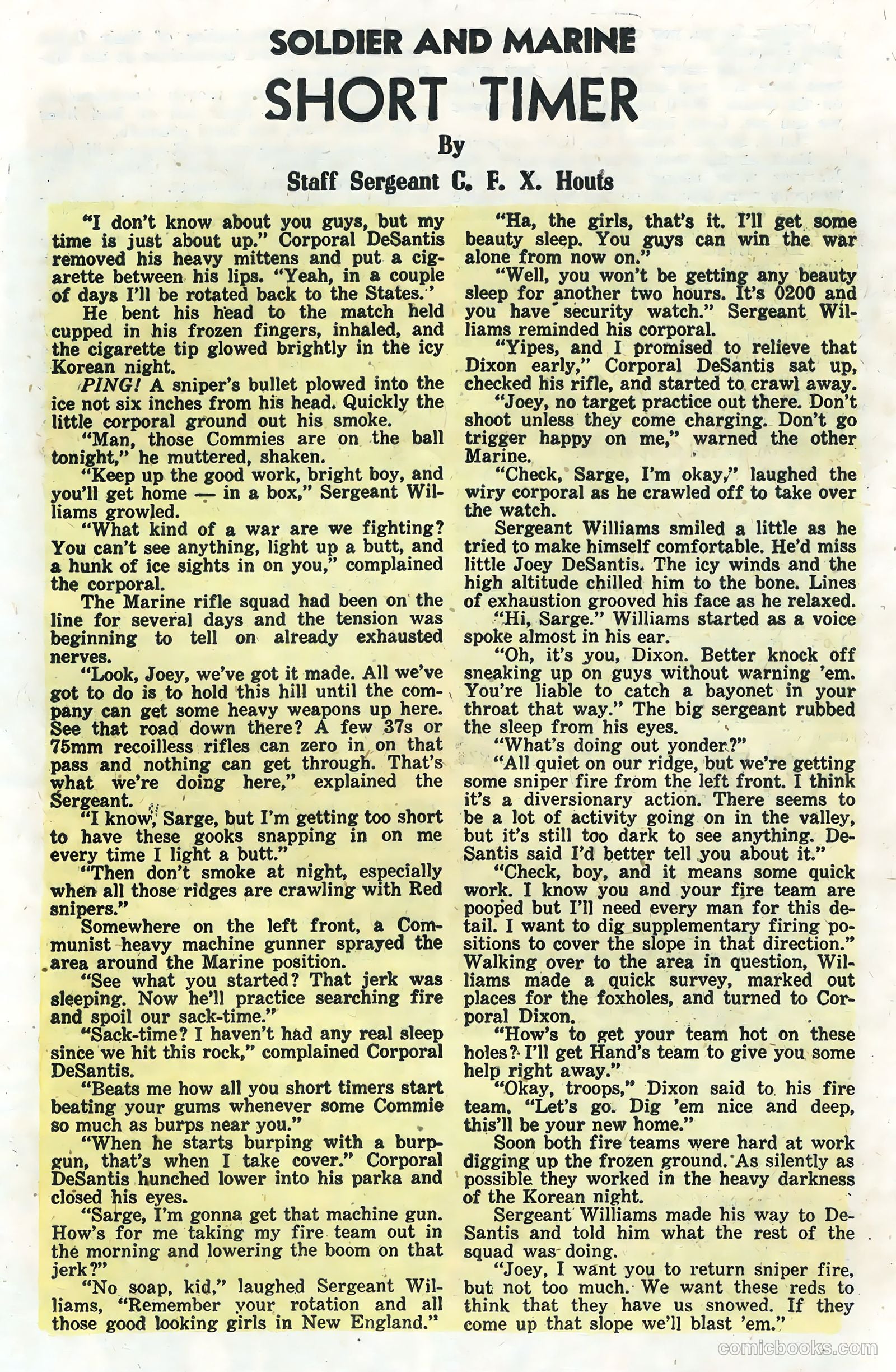 Soldier and Marine Comics #13 (1955) — page 25 of 36