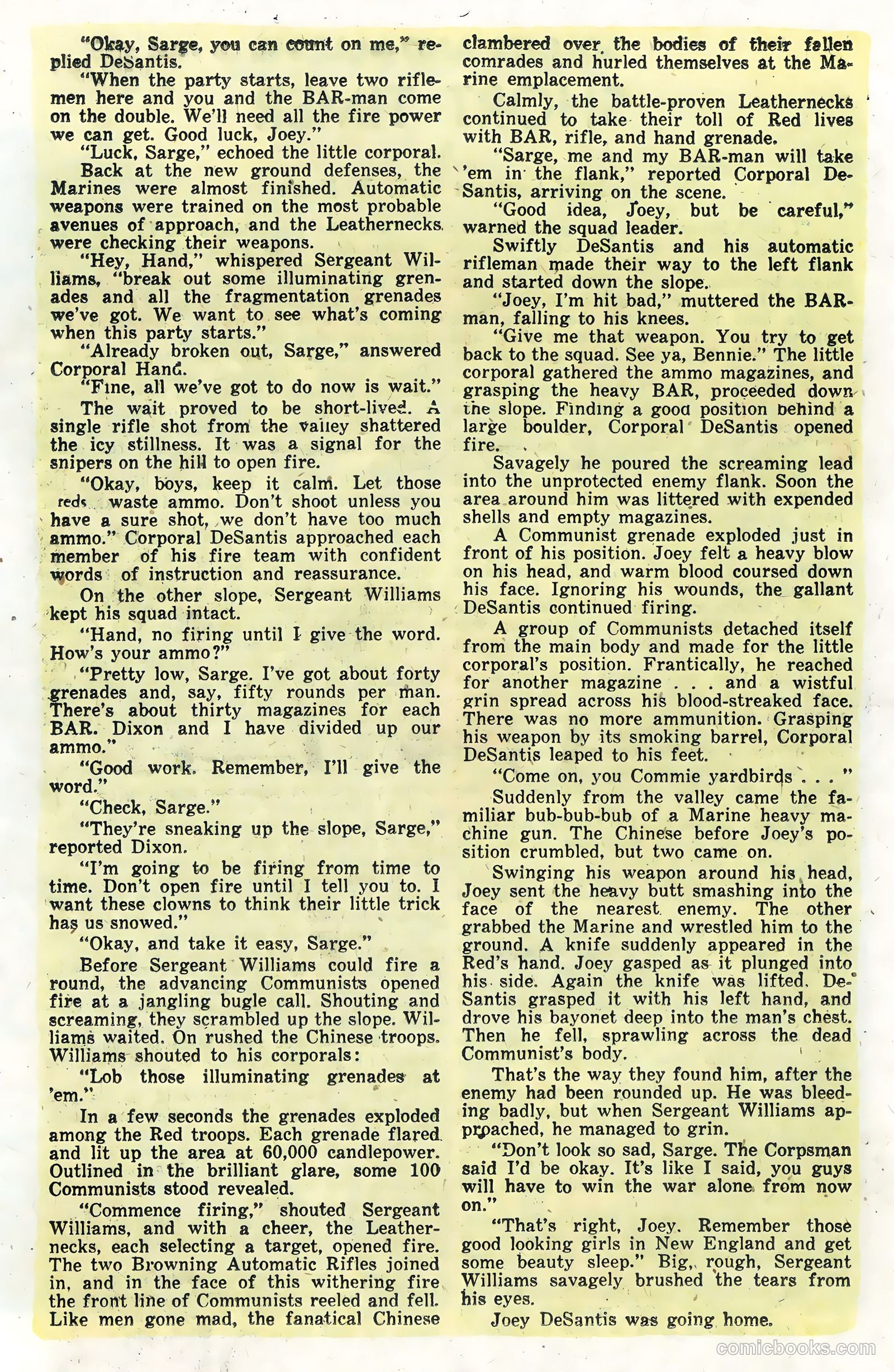 Soldier and Marine Comics #13 (1955) — page 26 of 36