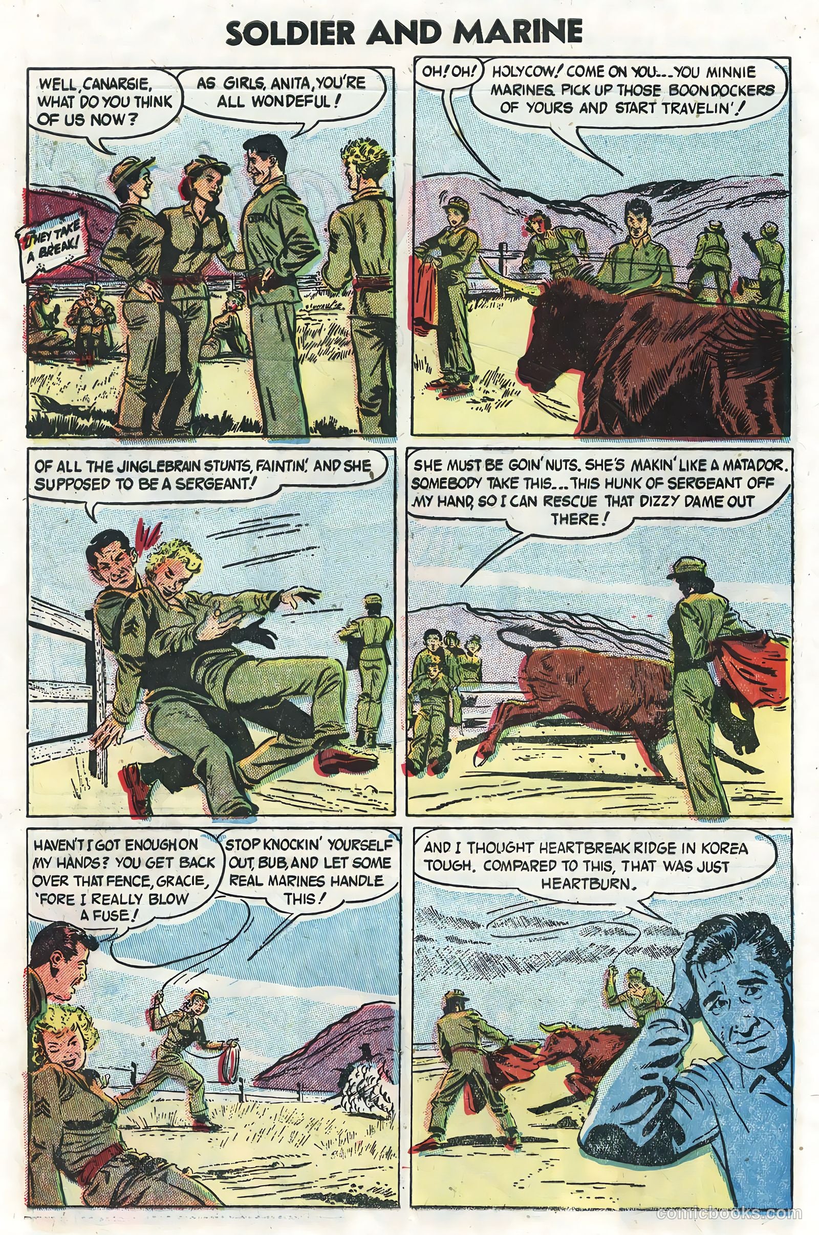 Soldier and Marine Comics #13 (1955) — page 28 of 36