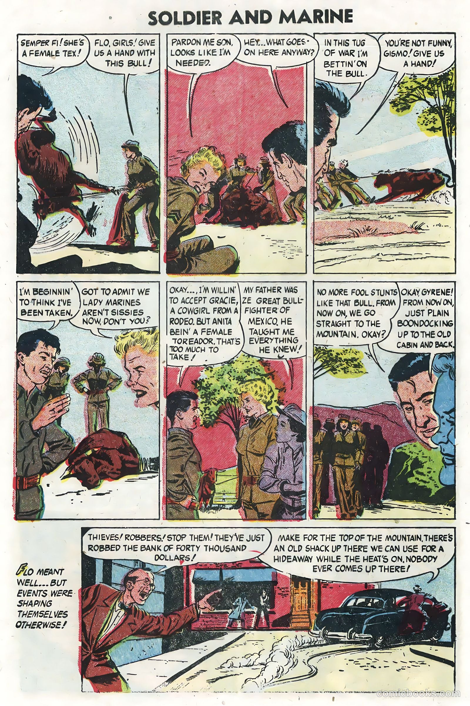 Soldier and Marine Comics #13 (1955) — page 29 of 36