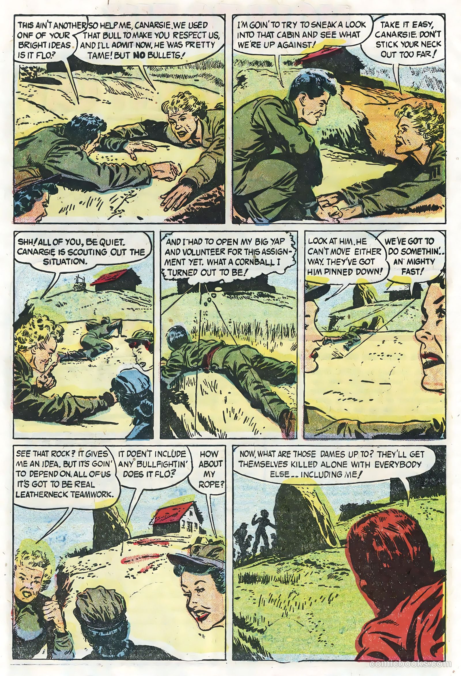 Soldier and Marine Comics #13 (1955) — page 32 of 36