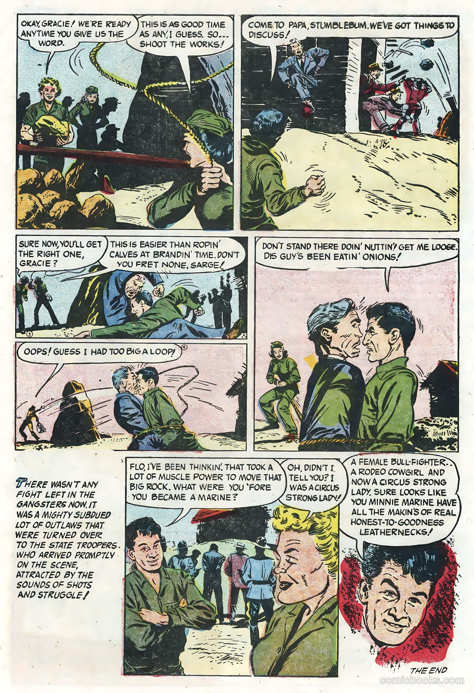 Soldier and Marine Comics #13 (1955) — page 33 of 36