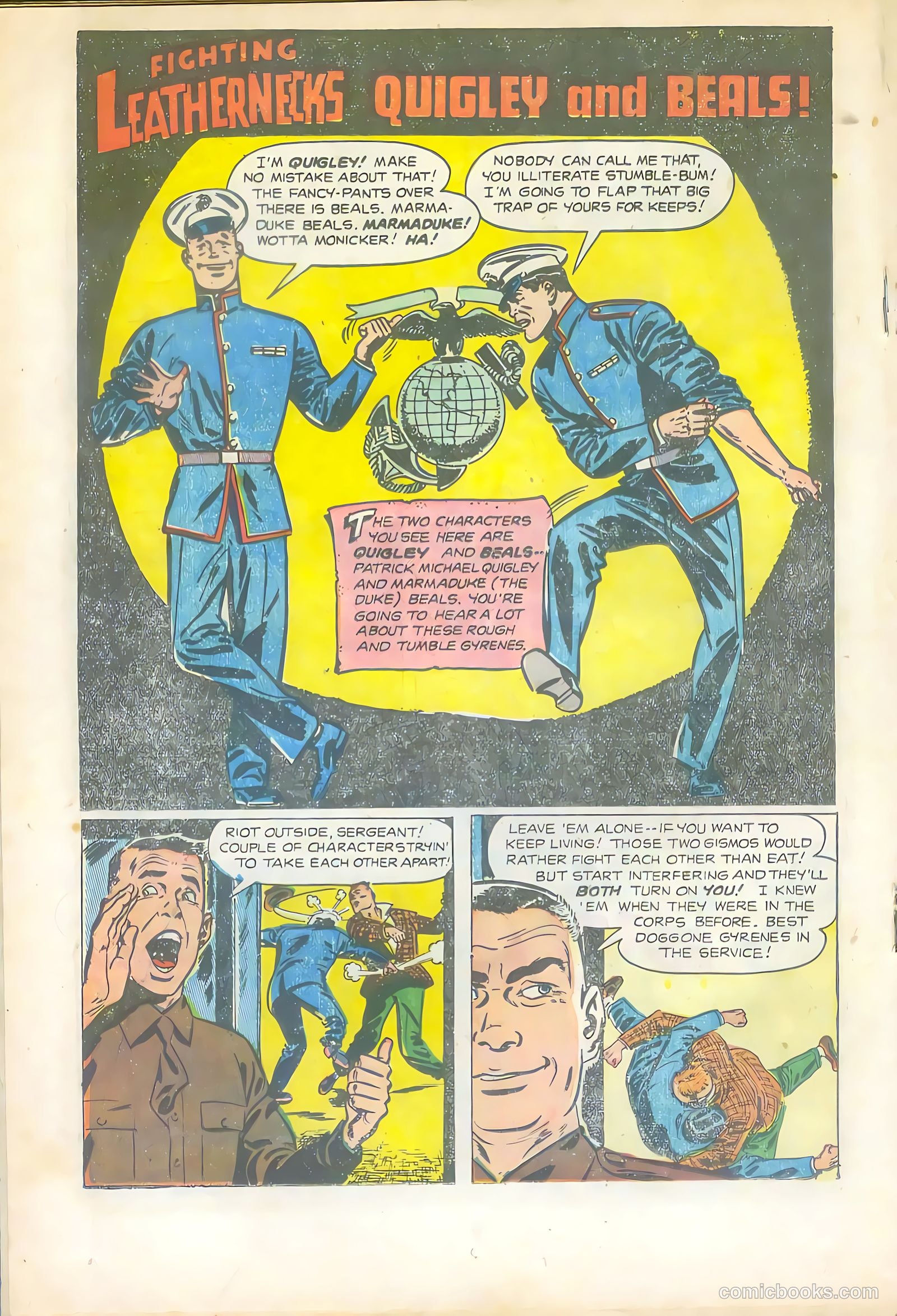 Soldier and Marine Comics #14 (1955) — page 18 of 36