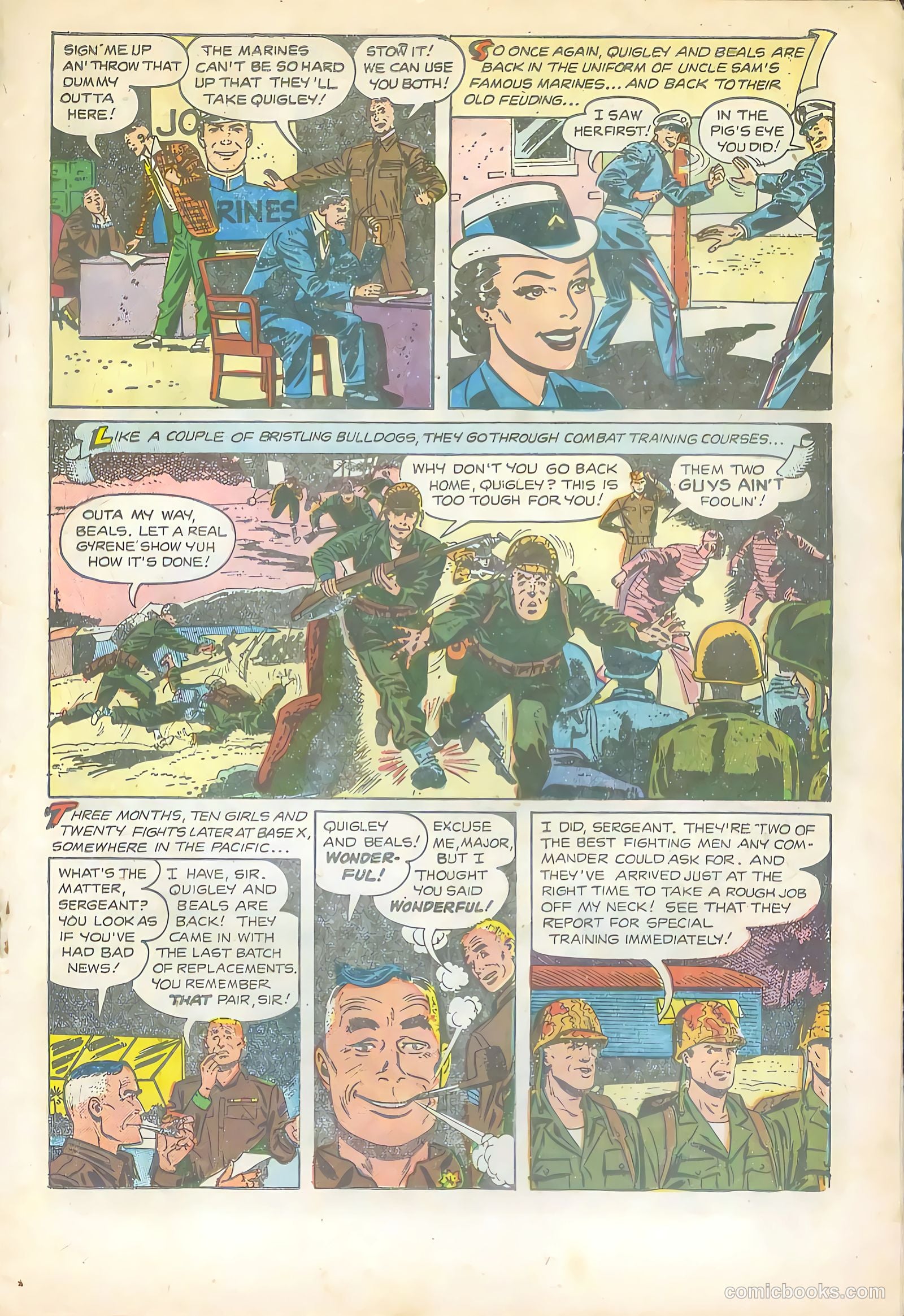 Soldier and Marine Comics #14 (1955) — page 19 of 36