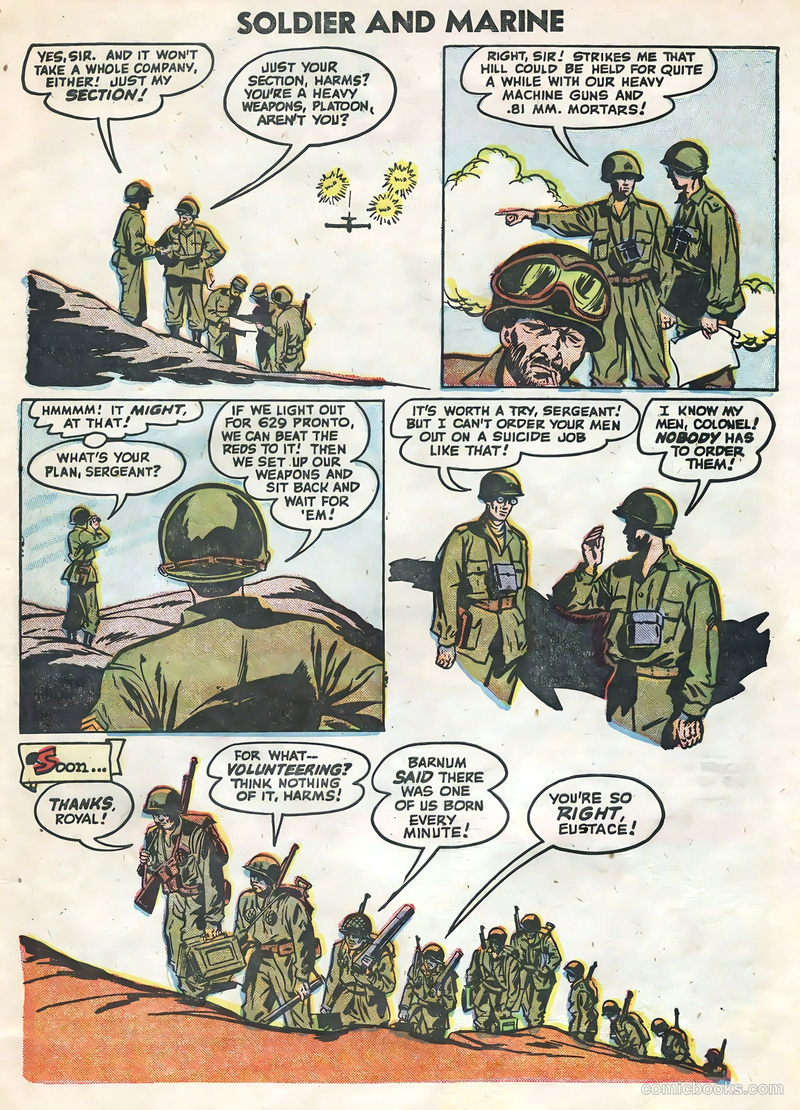 Soldier and Marine Comics #15 (1955) — page 5 of 36