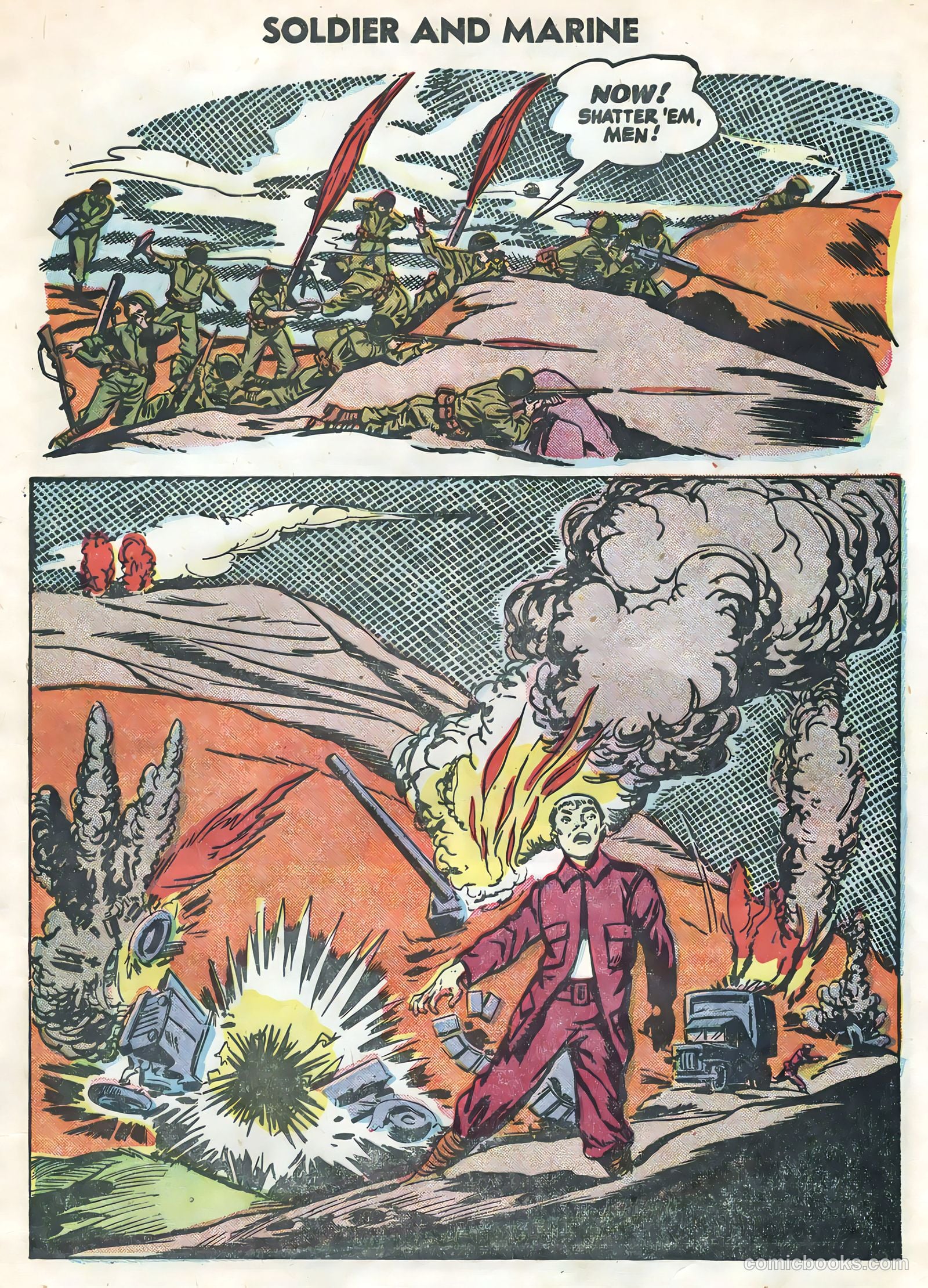 Soldier and Marine Comics #15 (1955) — page 9 of 36