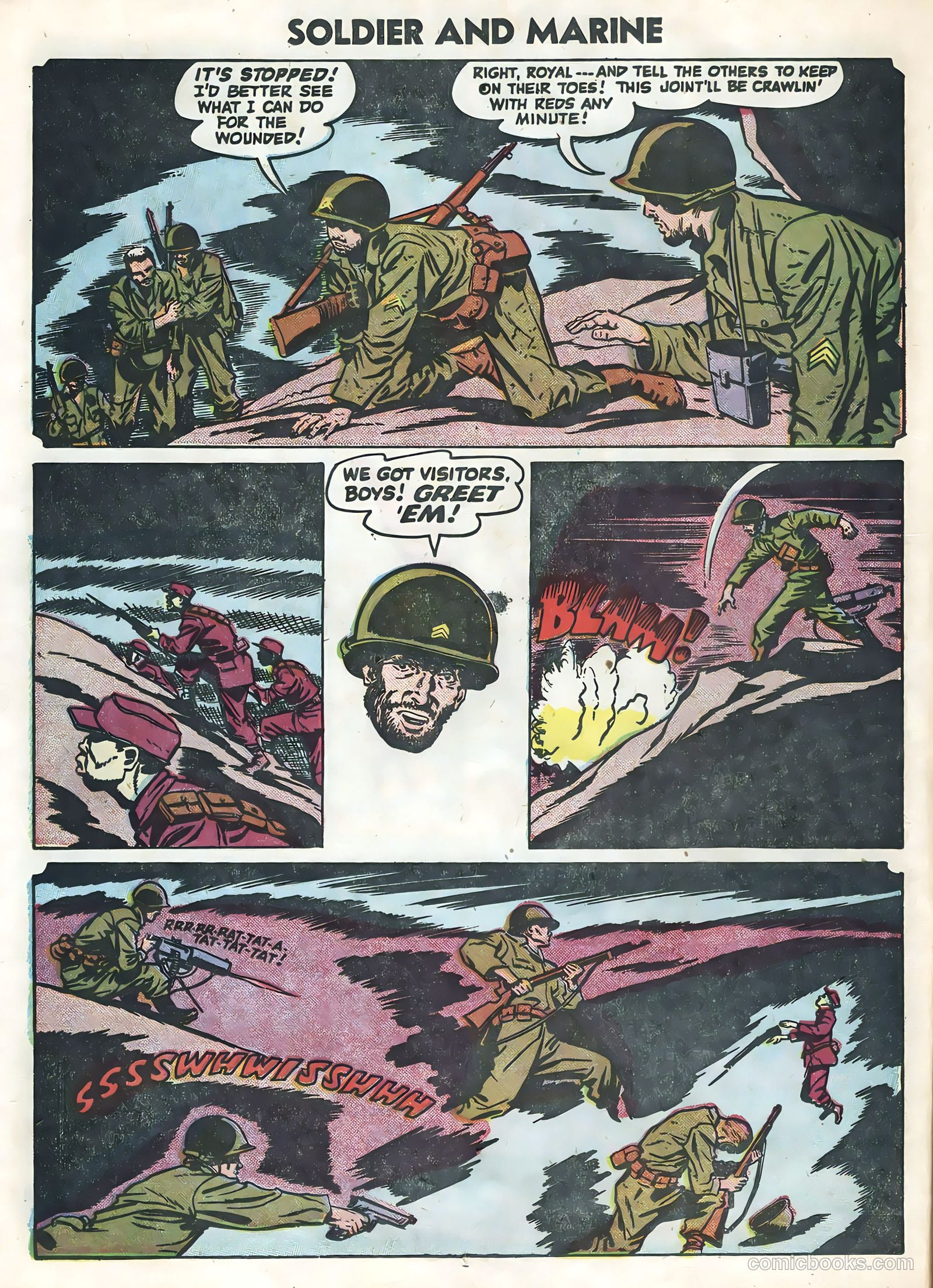 Soldier and Marine Comics #15 (1955) — page 12 of 36