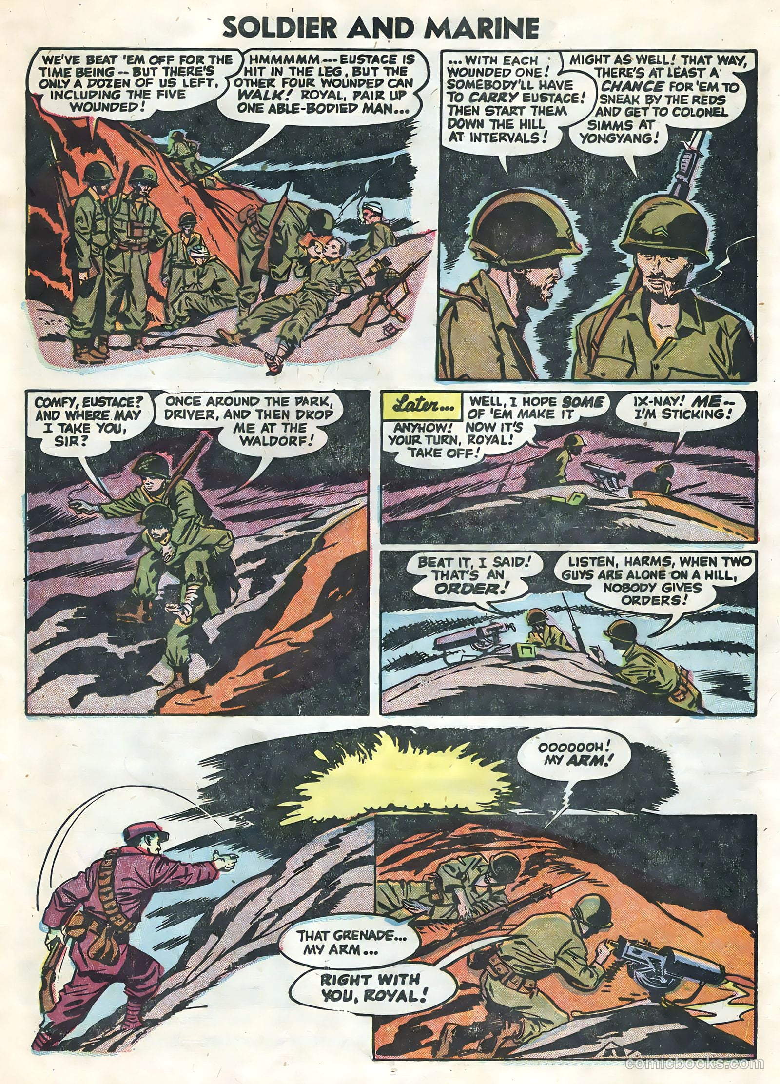 Soldier and Marine Comics #15 (1955) — page 13 of 36