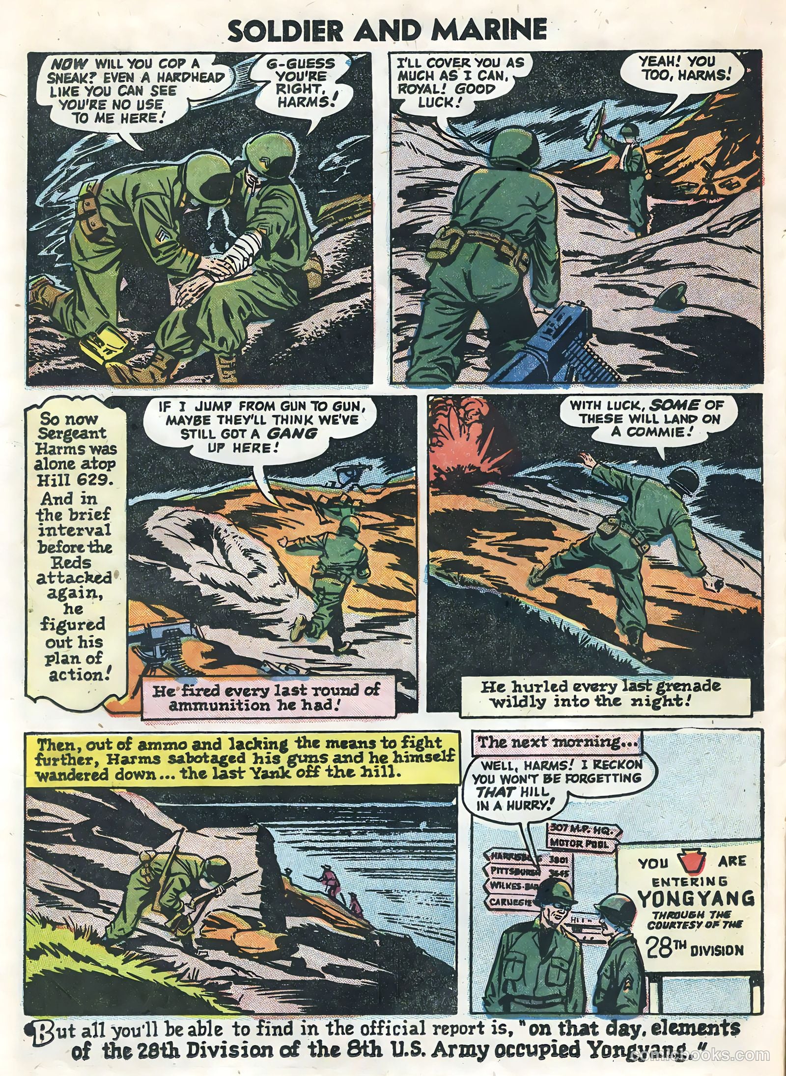 Soldier and Marine Comics #15 (1955) — page 14 of 36