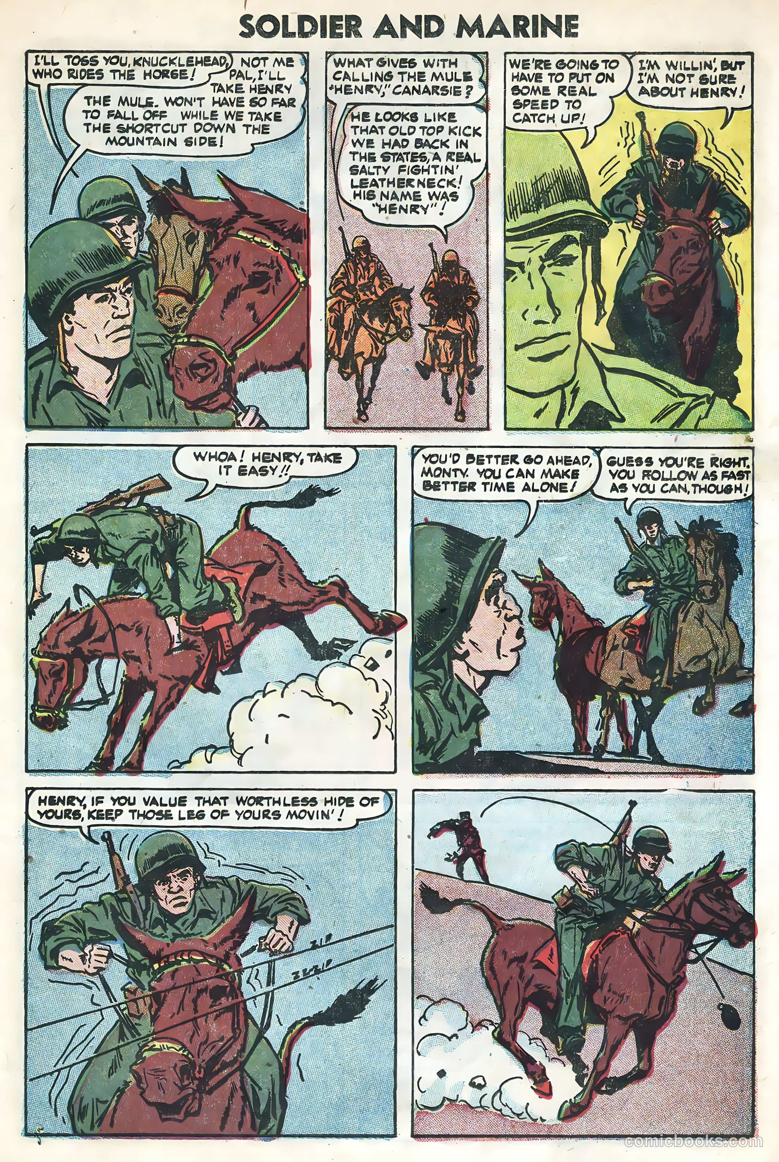 Soldier and Marine Comics #15 (1955) — page 23 of 36