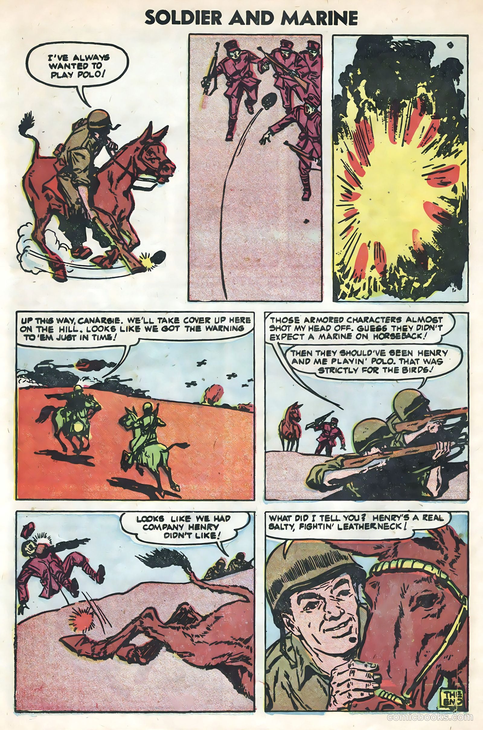 Soldier and Marine Comics #15 (1955) — page 24 of 36