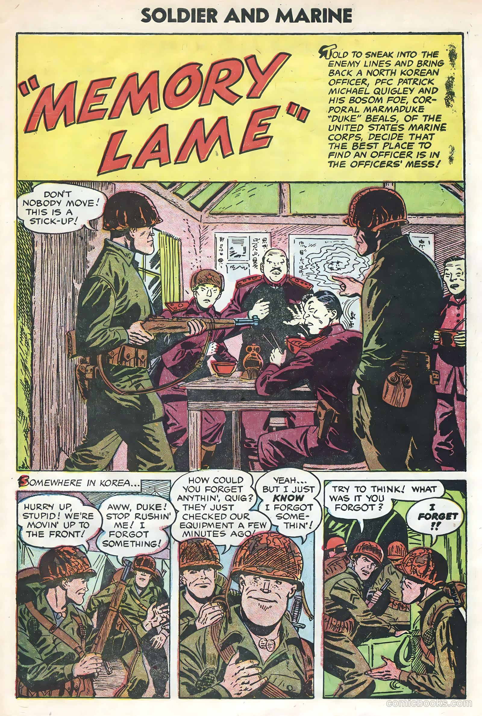 Soldier and Marine Comics #15 (1955) — page 27 of 36