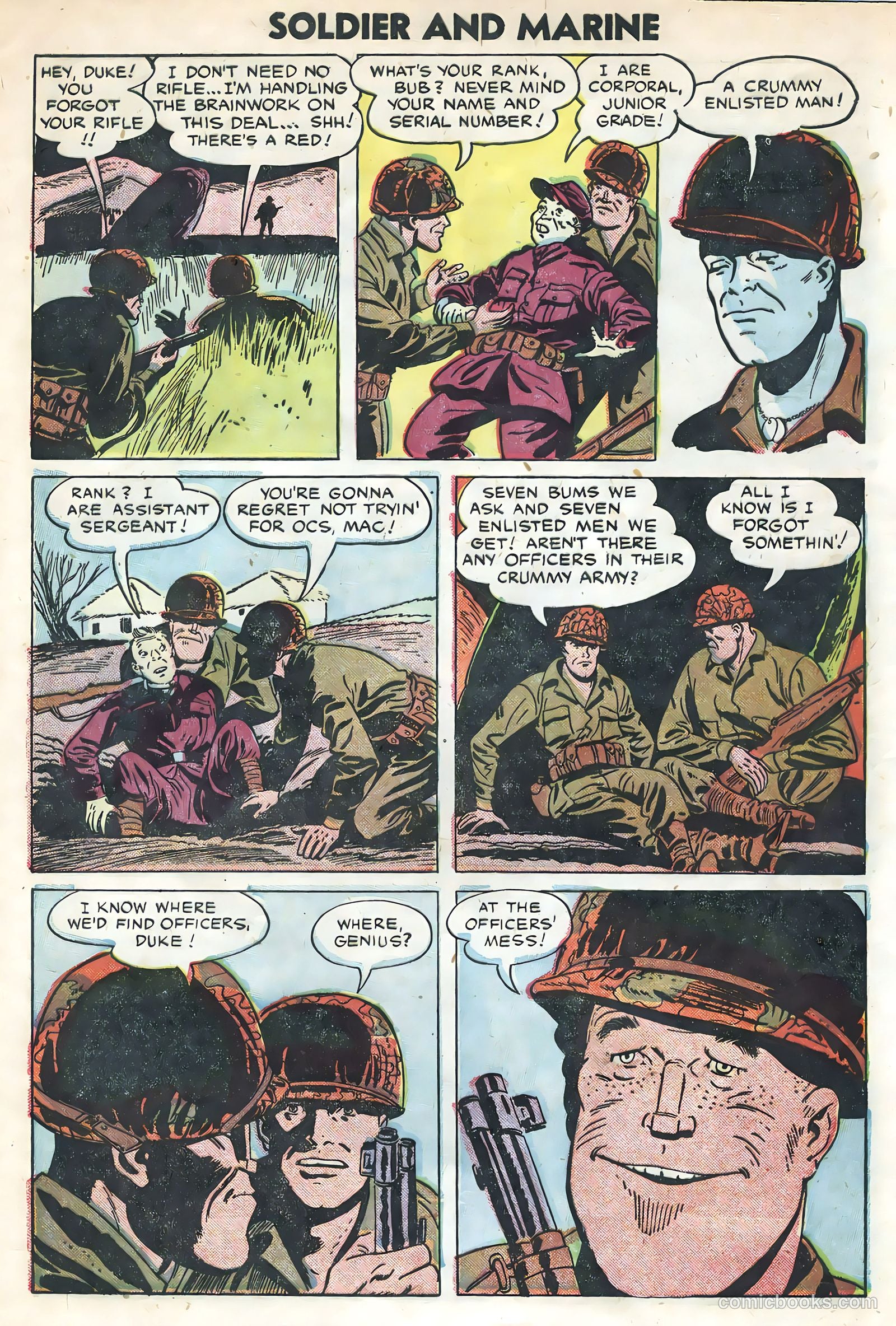 Soldier and Marine Comics #15 (1955) — page 29 of 36