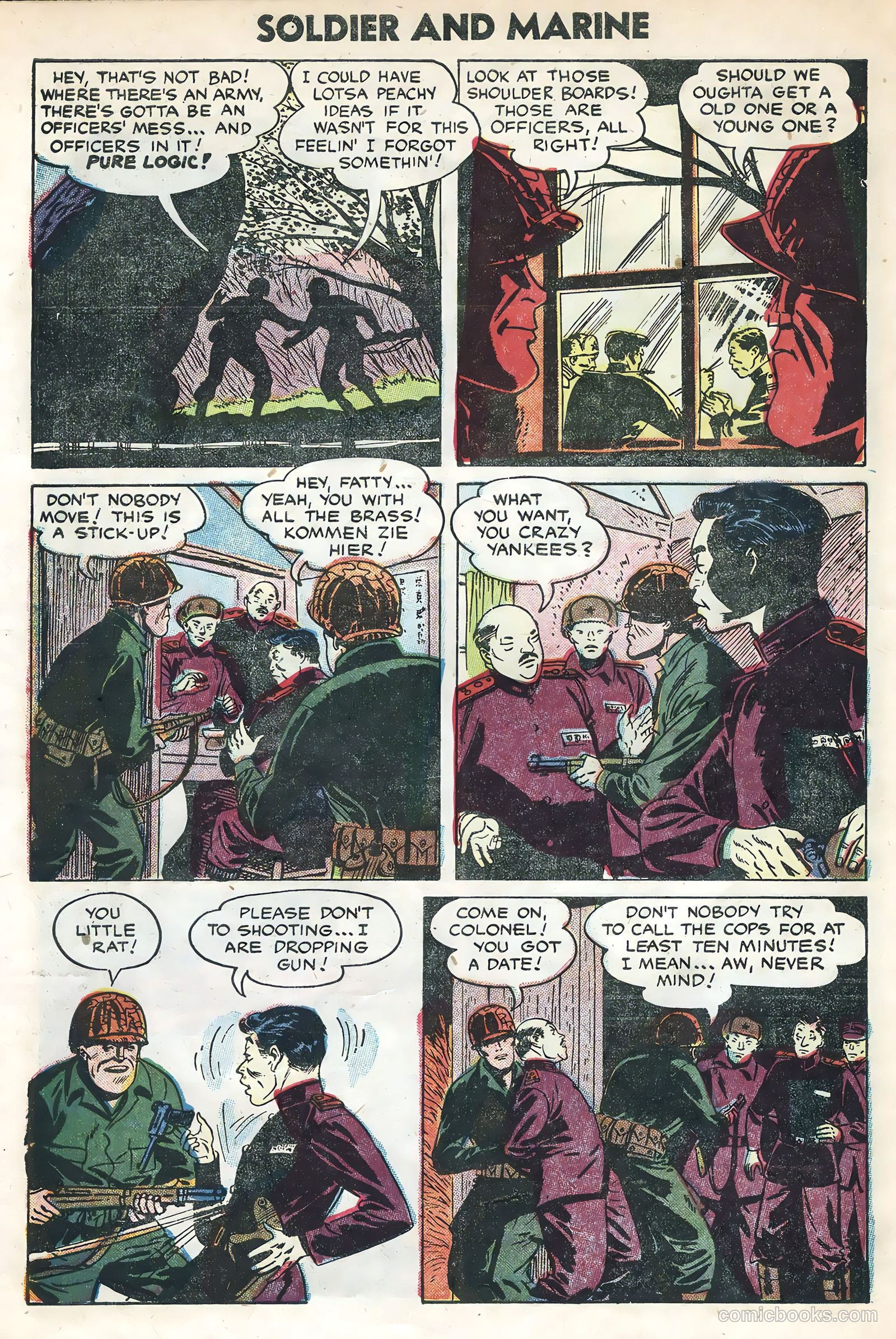 Soldier and Marine Comics #15 (1955) — page 30 of 36