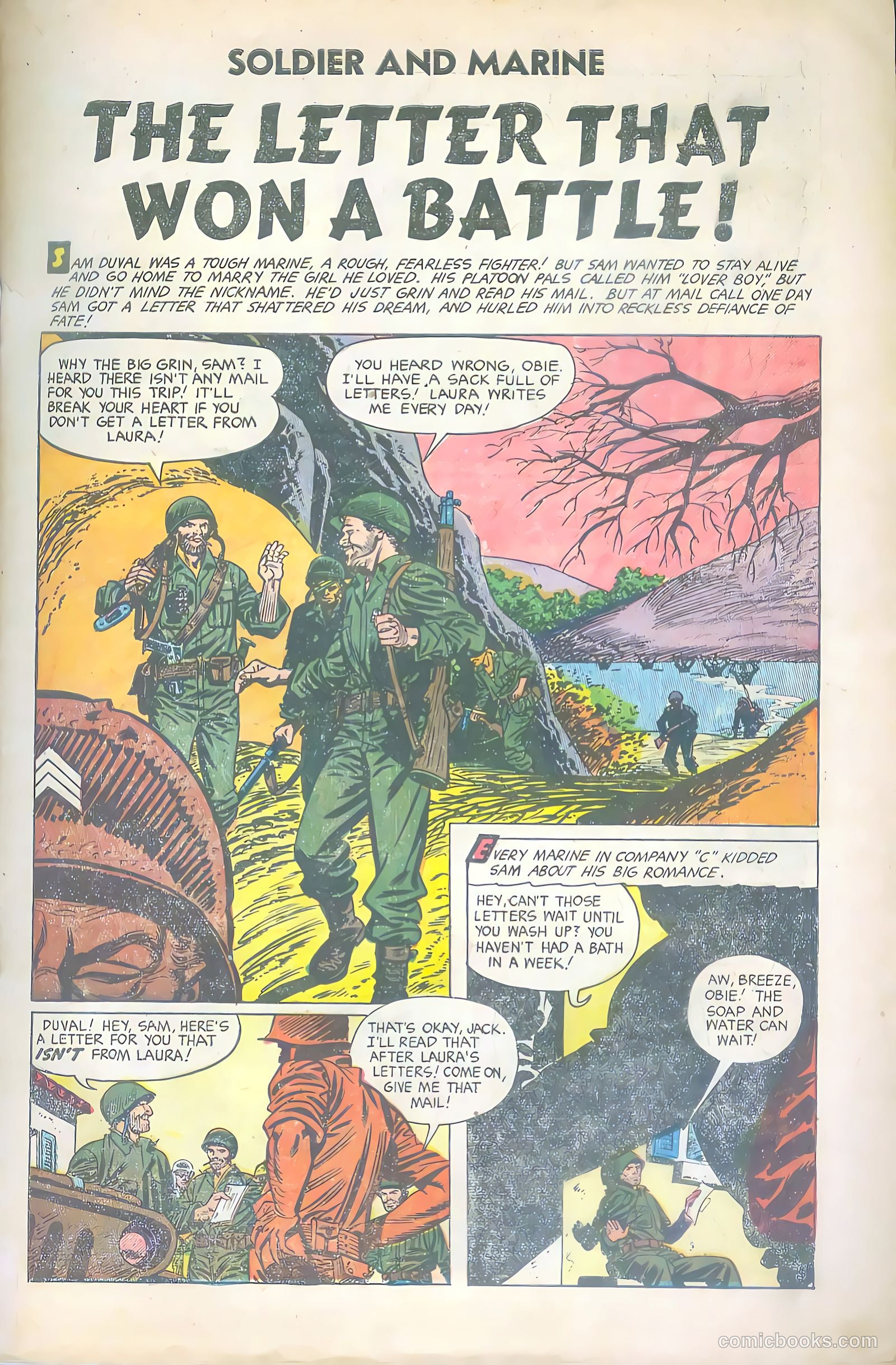 Soldier and Marine Comics #9 (1956) — page 3 of 36