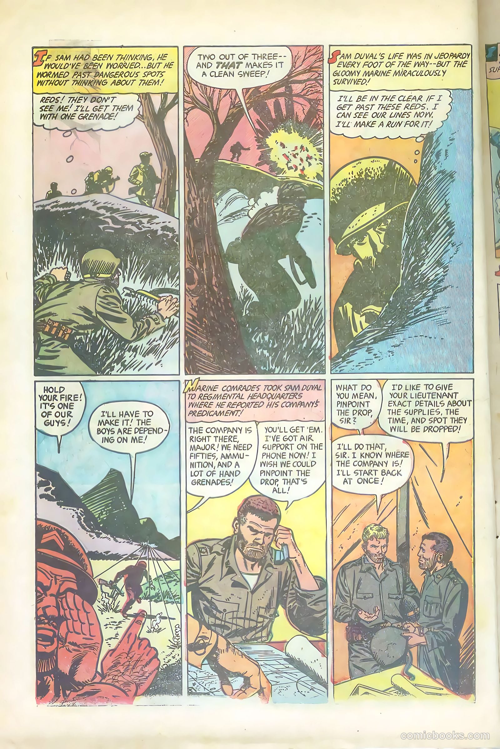 Soldier and Marine Comics #9 (1956) — page 8 of 36