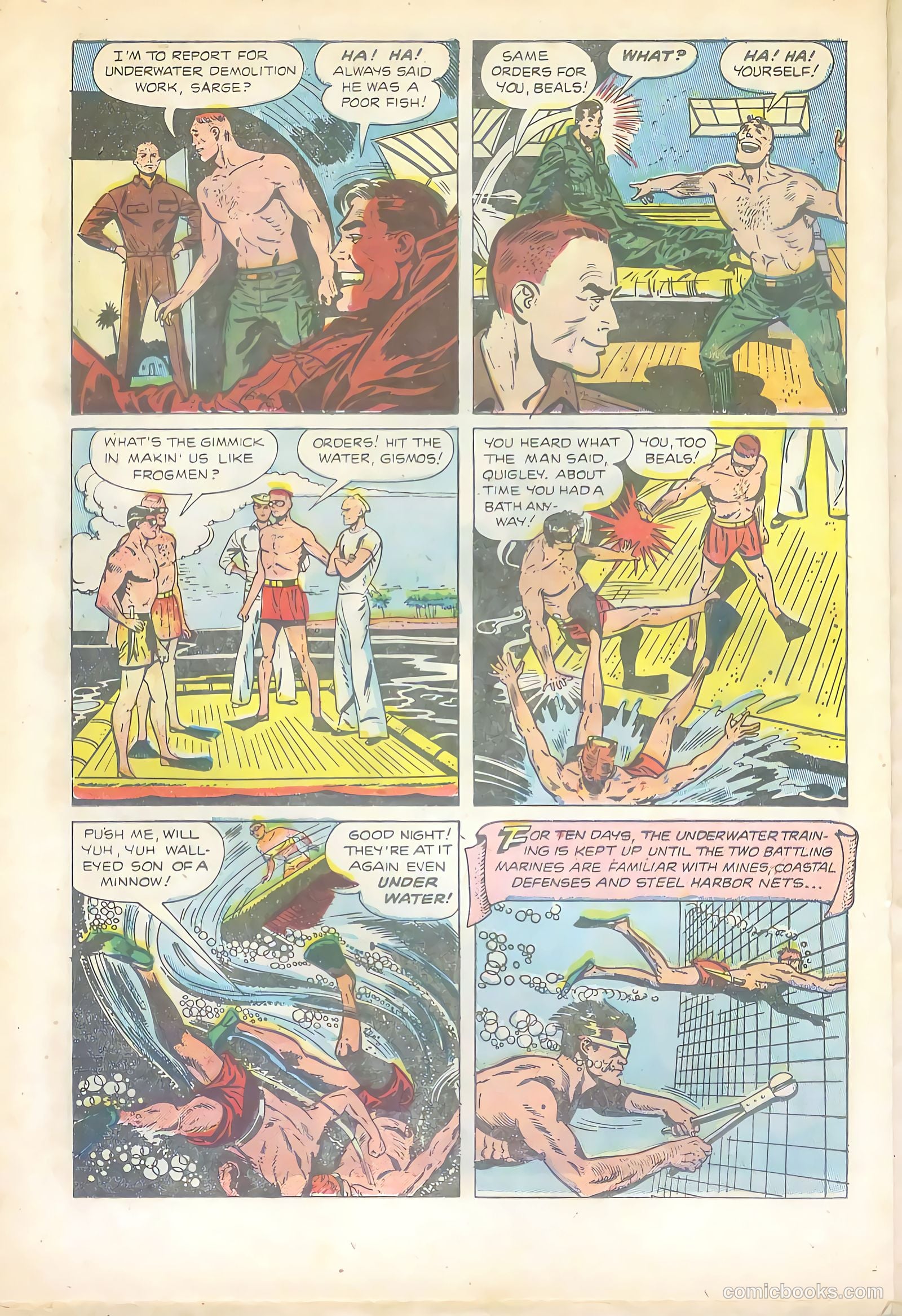 Soldier and Marine Comics #9 (1956) — page 20 of 36