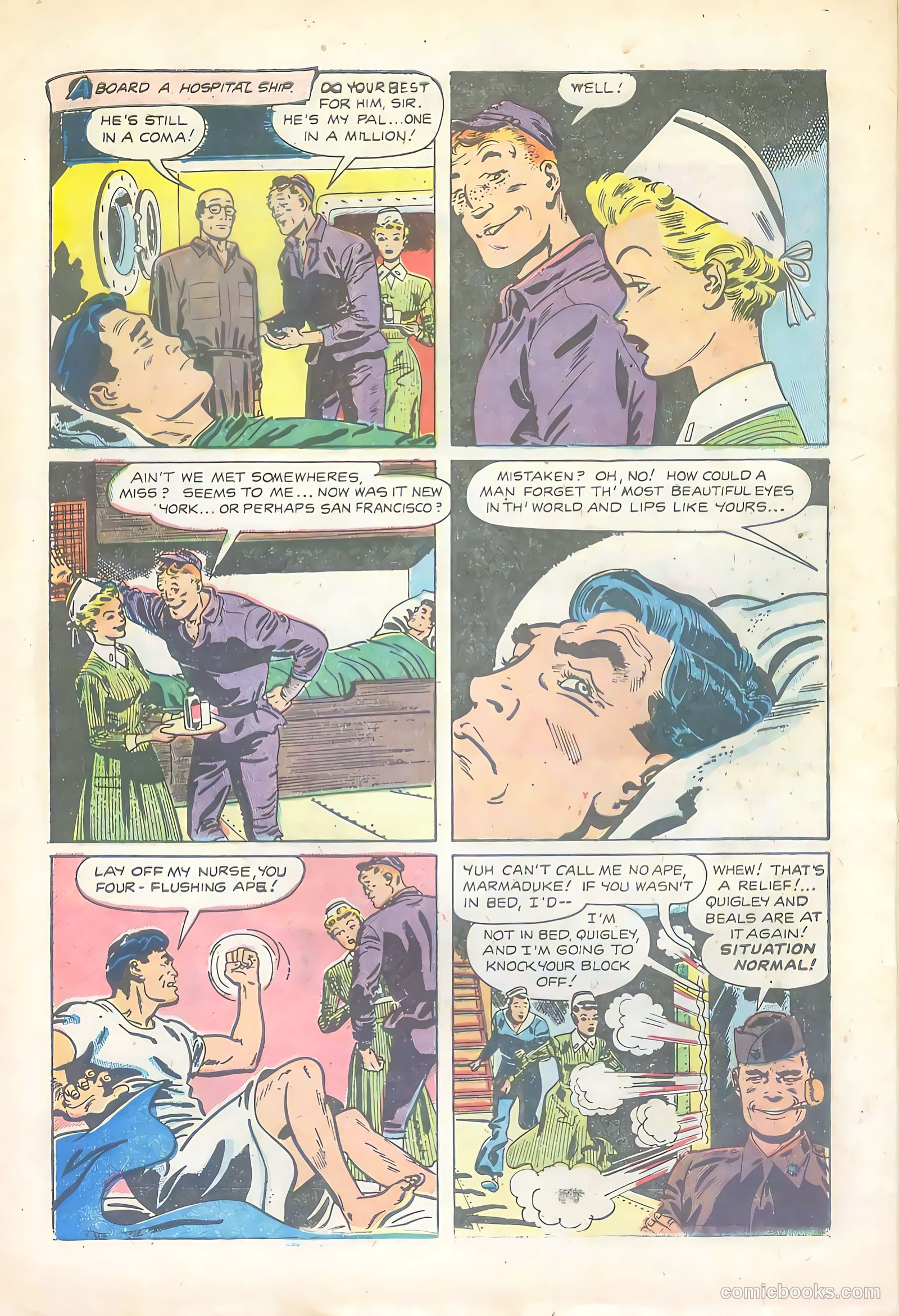Soldier and Marine Comics #9 (1956) — page 28 of 36