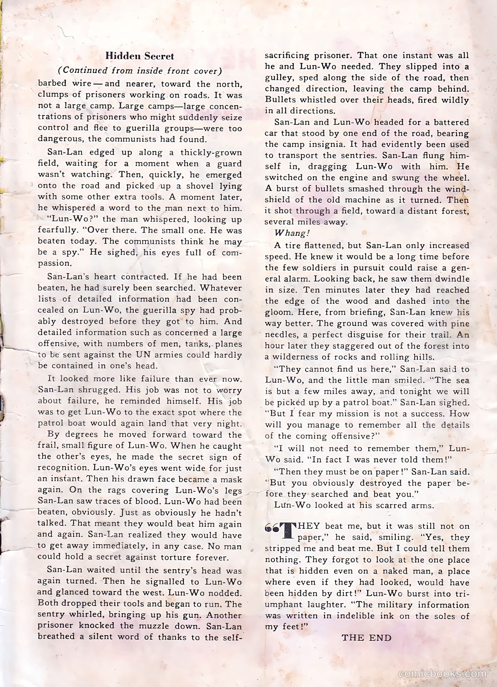 Soldier Comics #10 (1953) — page 35 of 36
