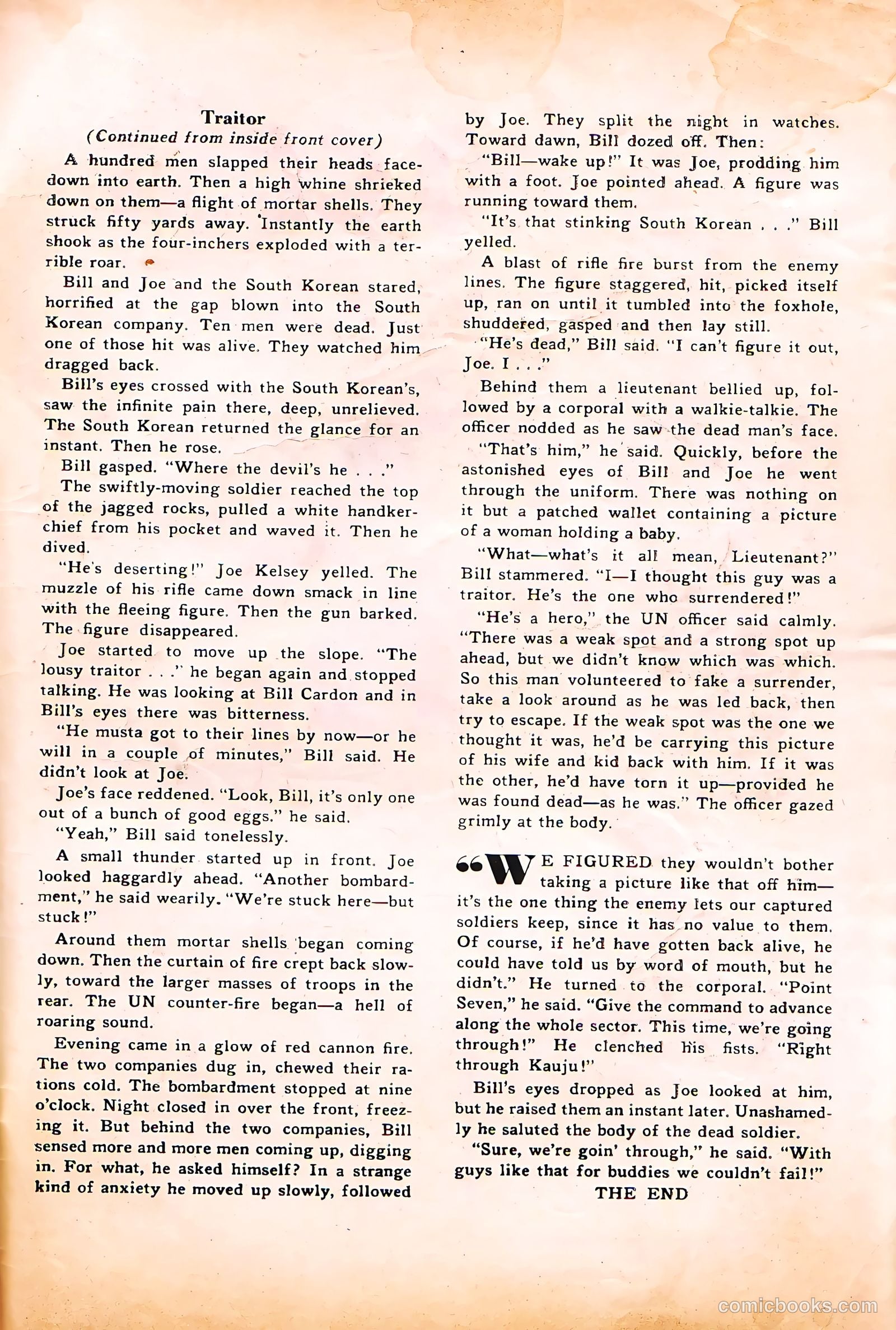 Soldier Comics #11 (1953) — page 35 of 36