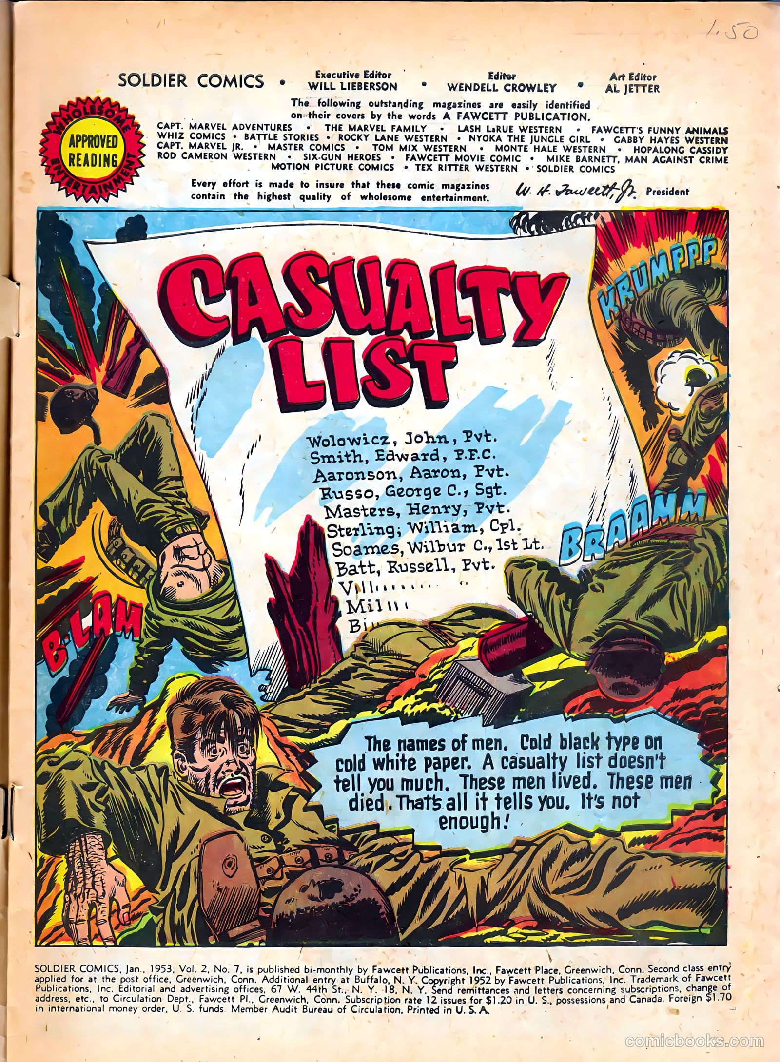 Soldier Comics #7 (1953) — page 3 of 36
