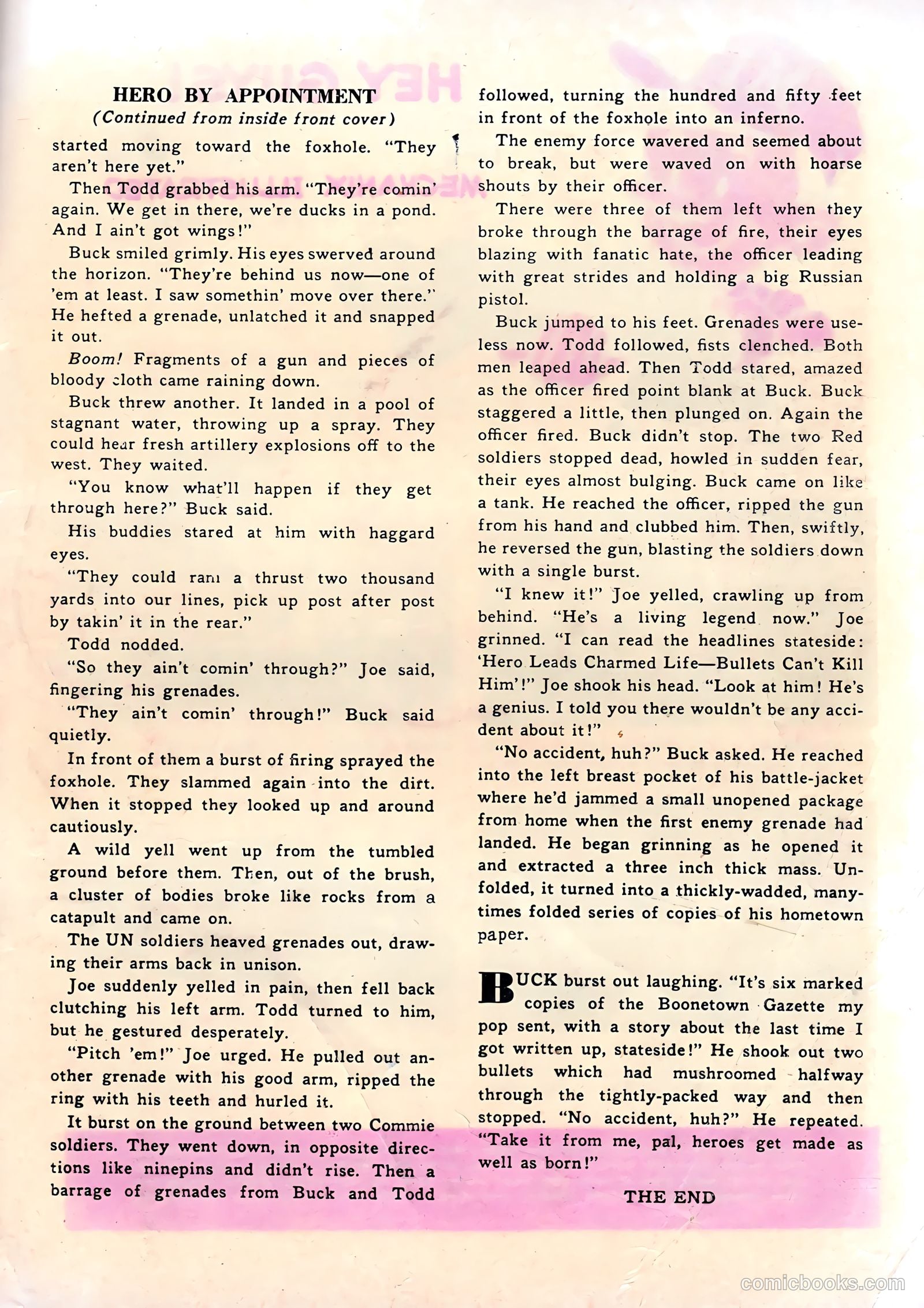 Soldier Comics #9 (1953) — page 35 of 36