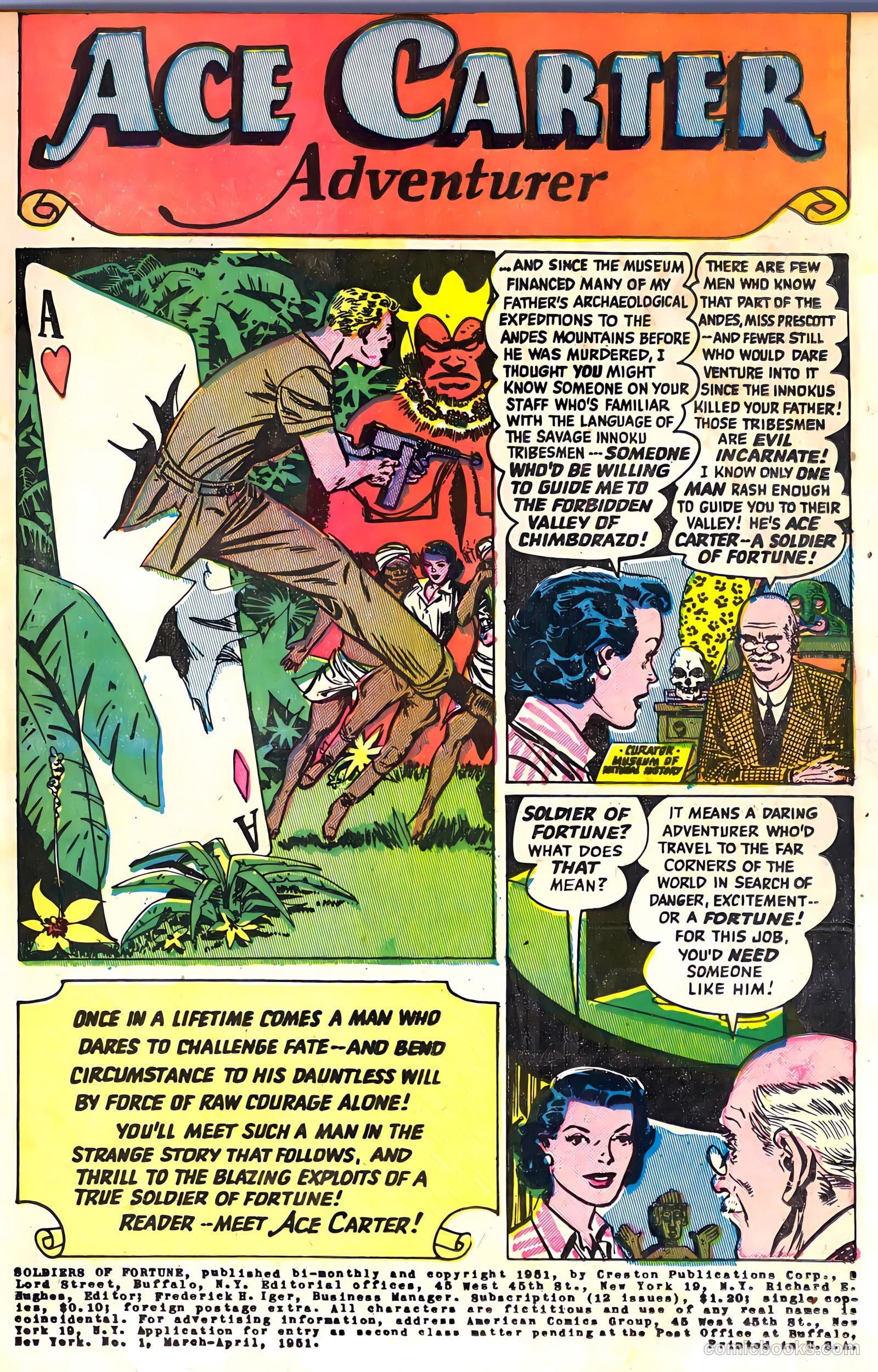 Soldiers of Fortune #1 (1951) — page 3 of 52