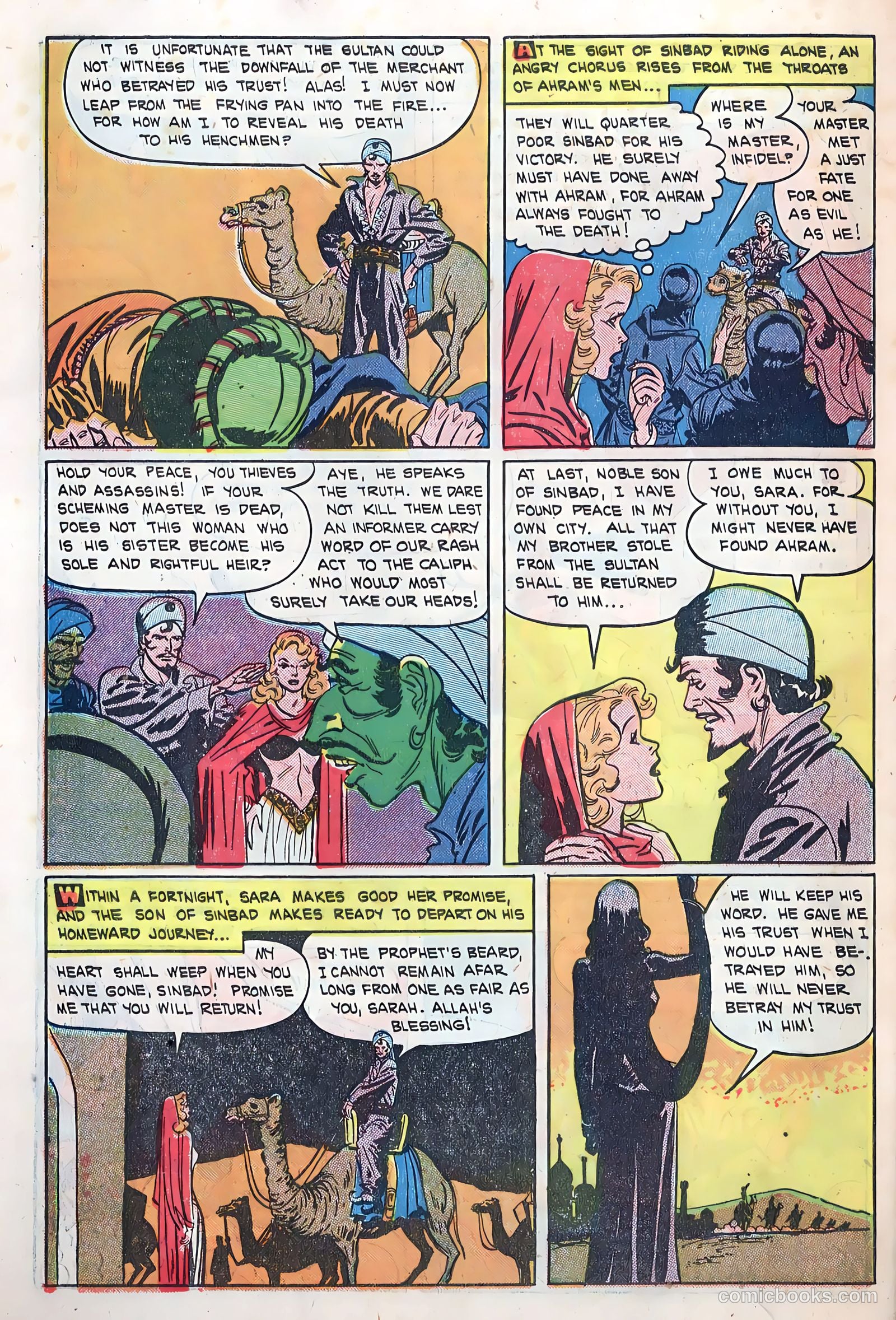 Son of Sinbad #1 (1950) — page 34 of 36