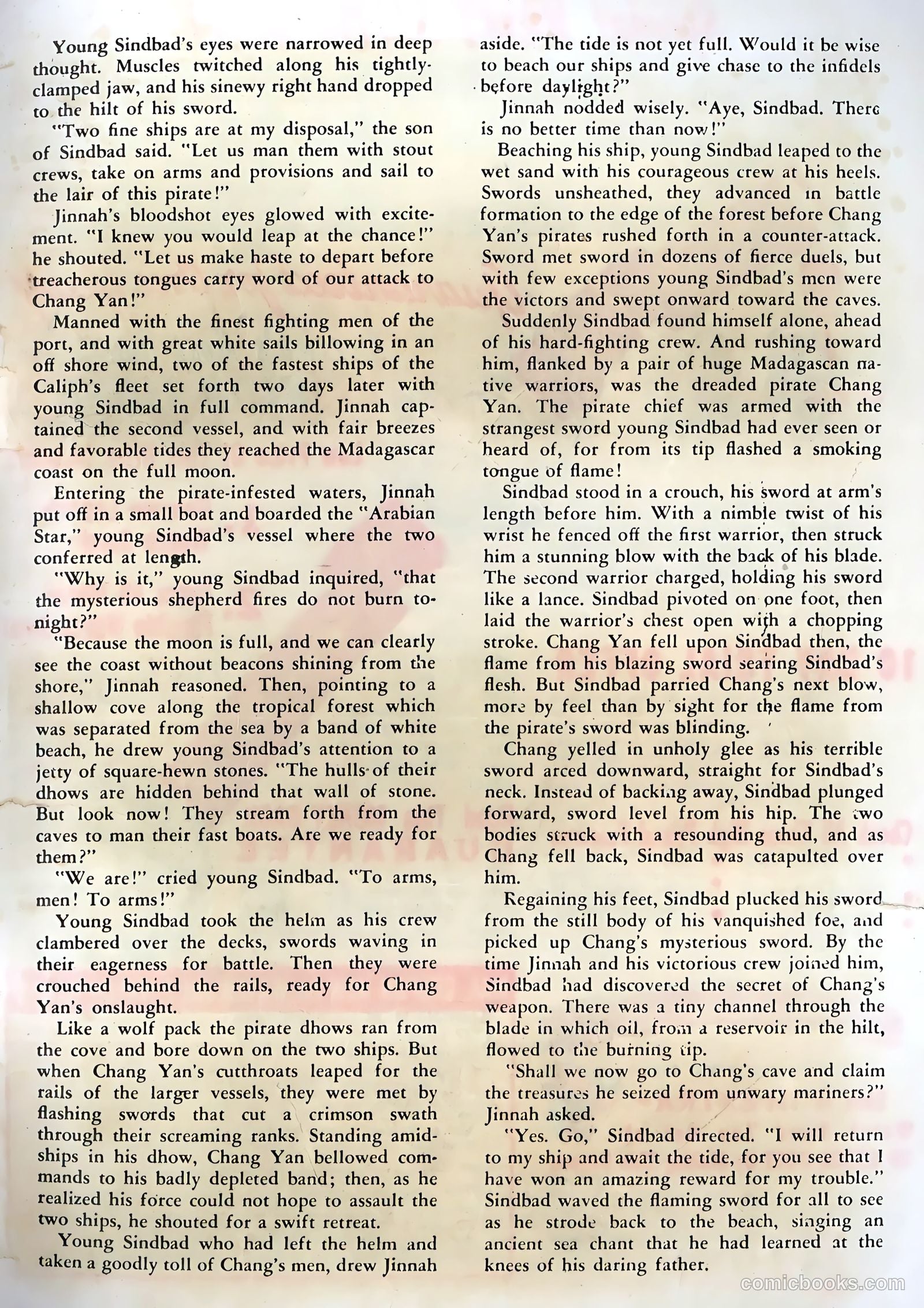 Son of Sinbad #1 (1950) — page 35 of 36