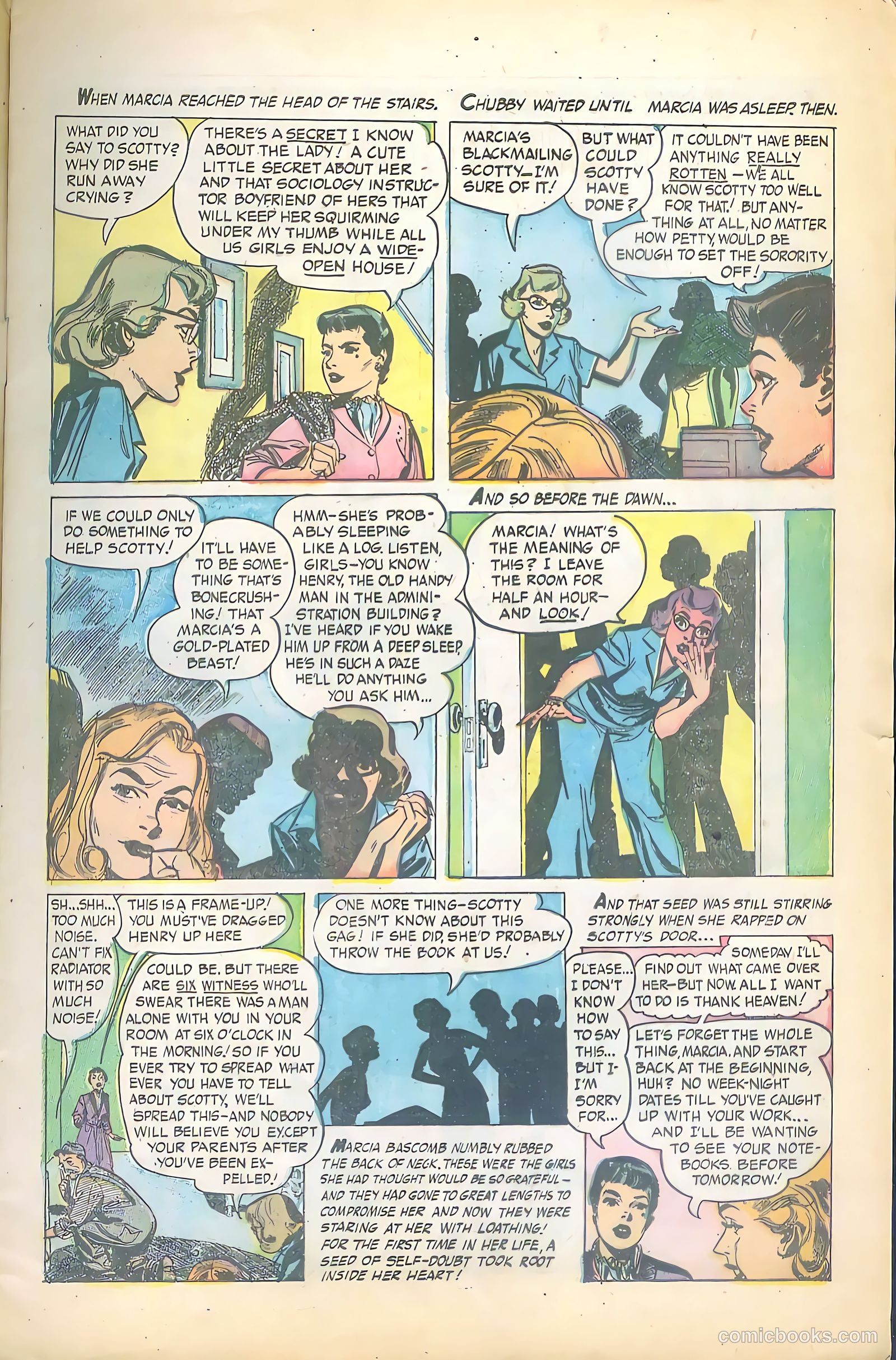 Sorority Secrets #1 (1954) — page 7 of 36