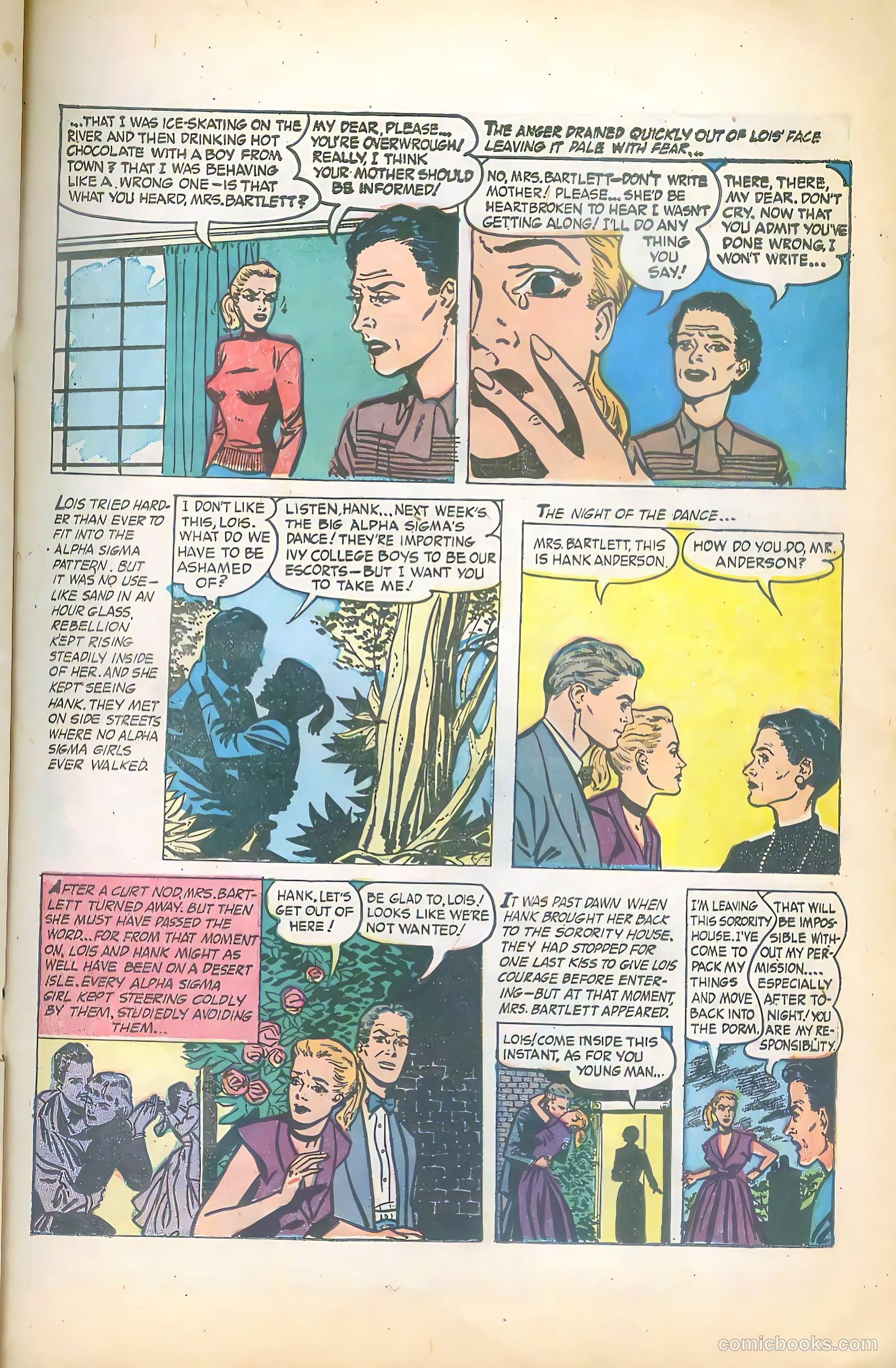 Sorority Secrets #1 (1954) — page 21 of 36