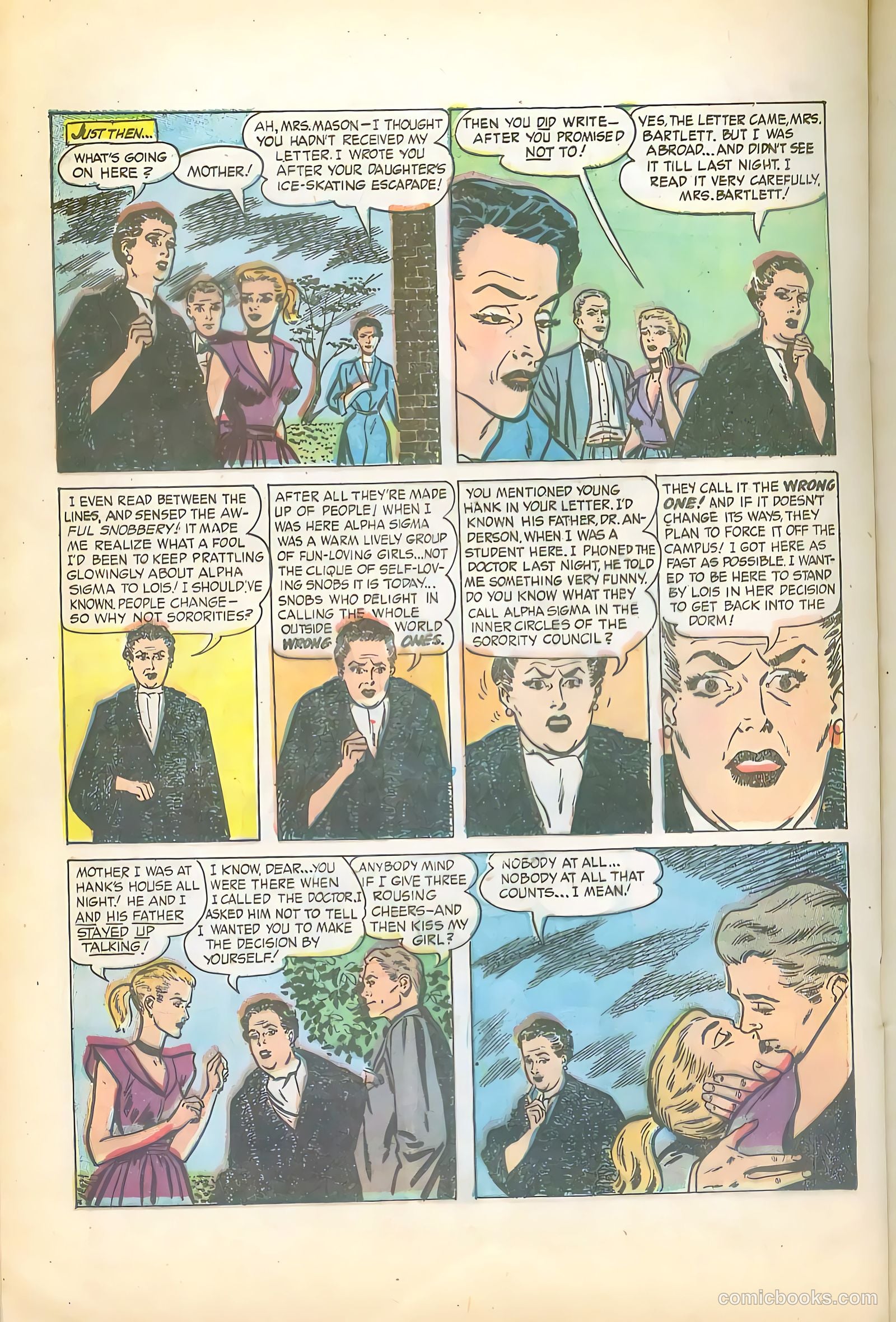 Sorority Secrets #1 (1954) — page 22 of 36