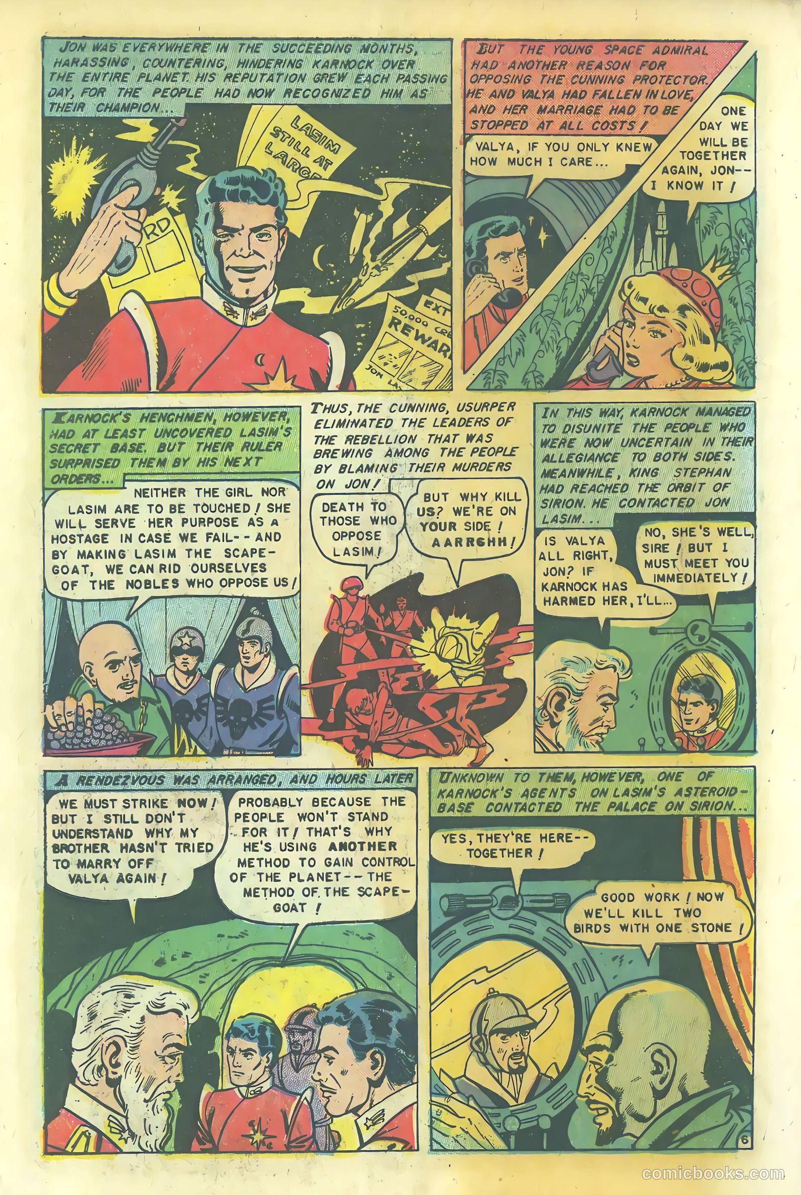 Space Action #1 (1952) — page 8 of 37