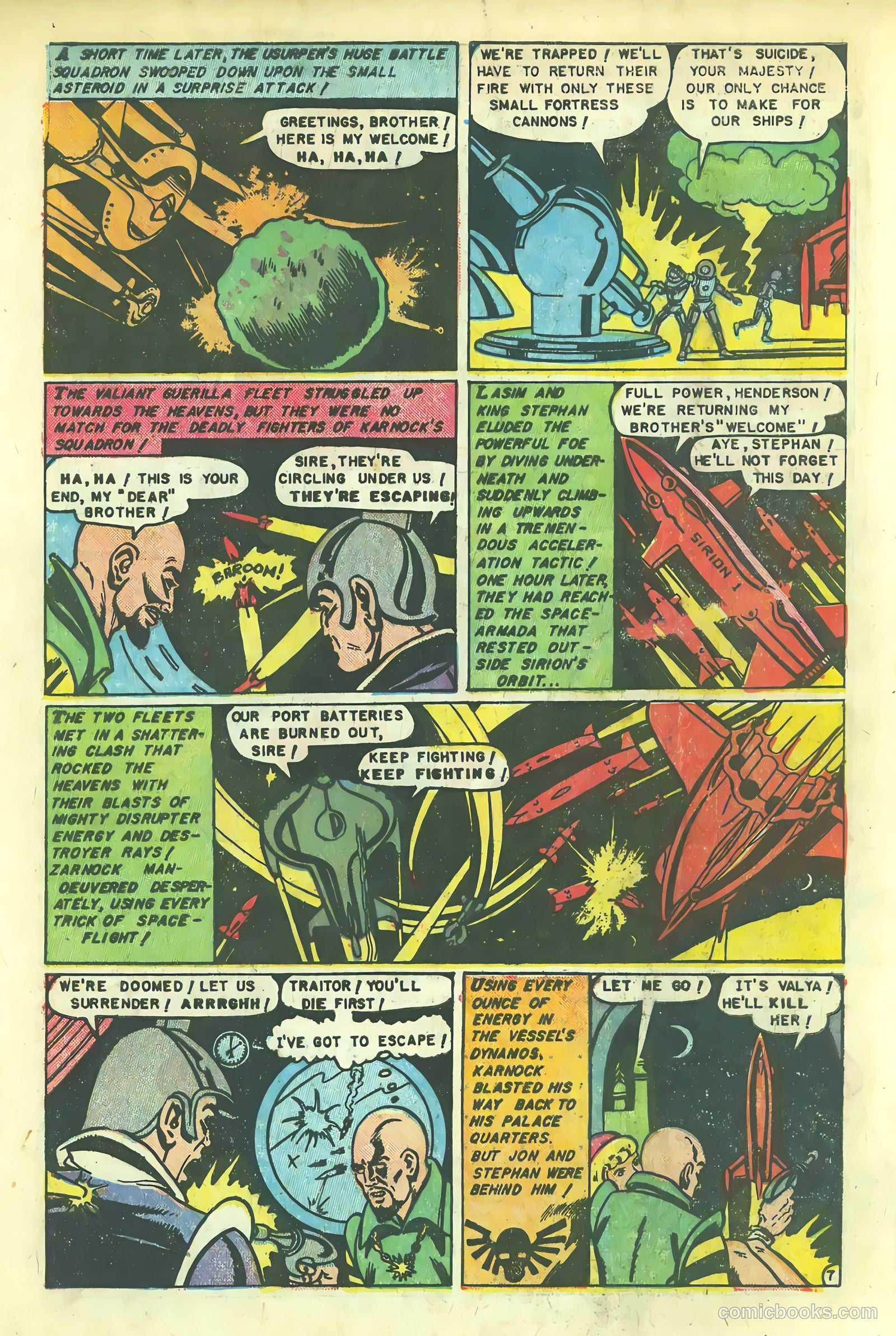 Space Action #1 (1952) — page 9 of 37