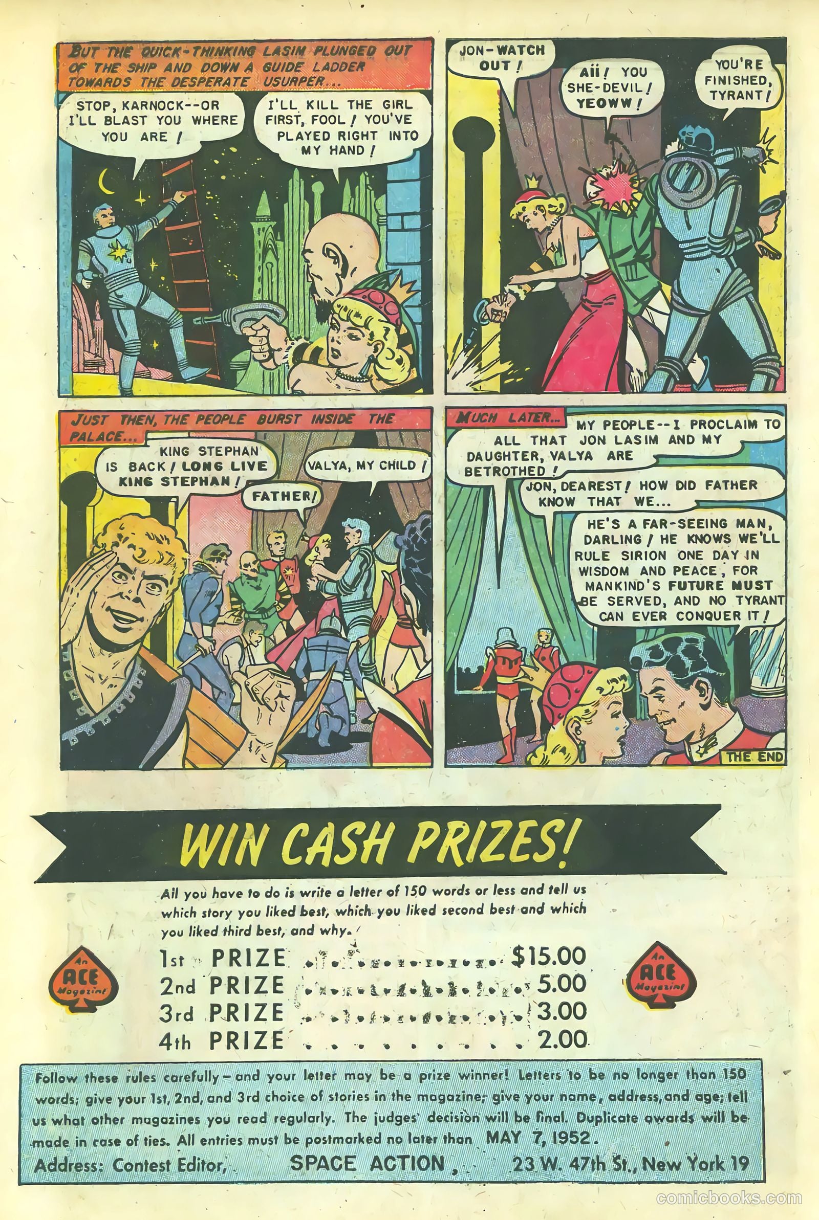 Space Action #1 (1952) — page 10 of 37