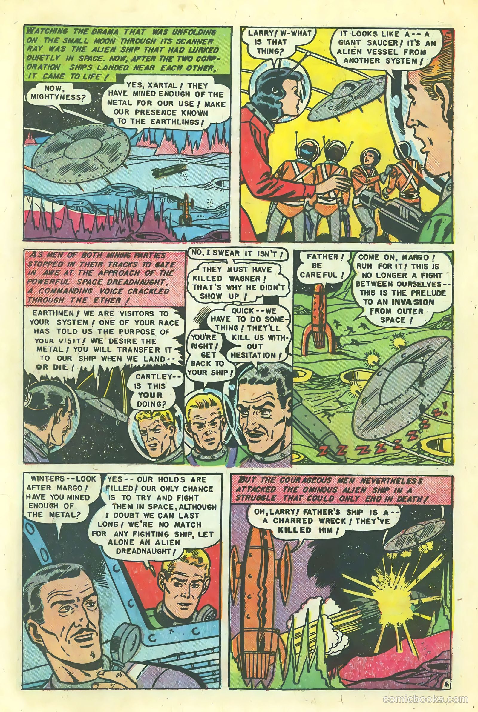 Space Action #1 (1952) — page 16 of 37