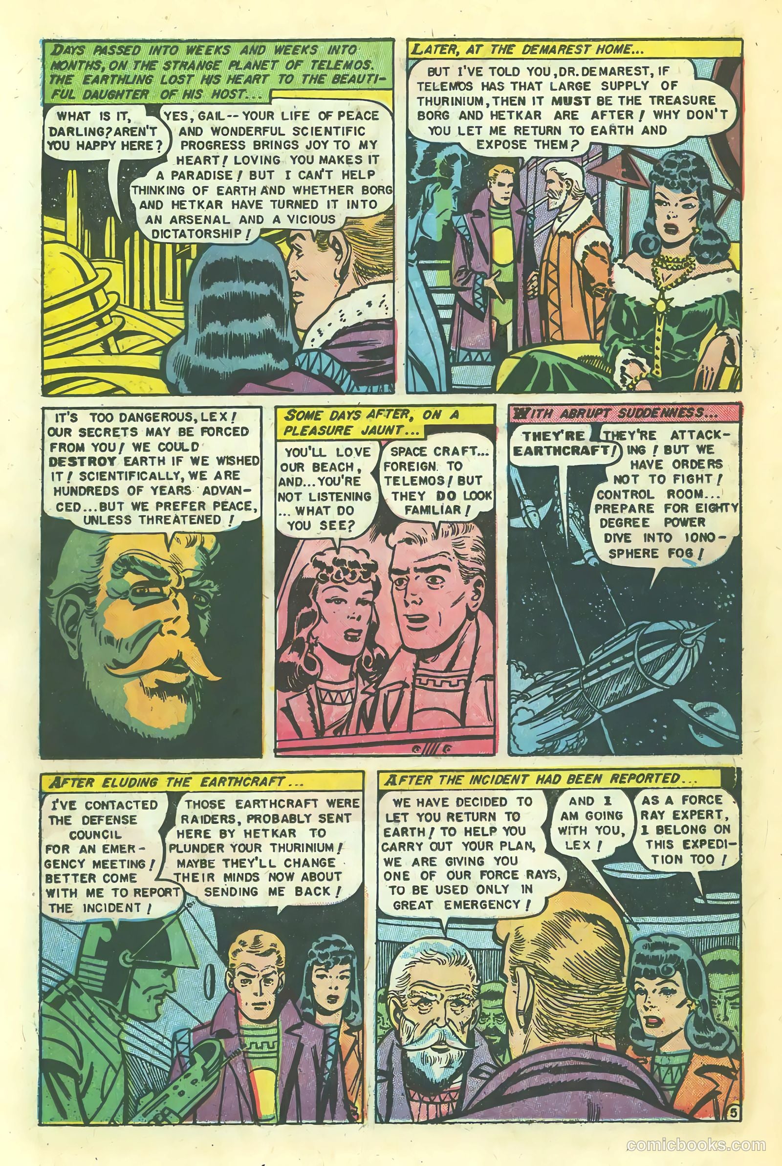 Space Action #1 (1952) — page 22 of 37