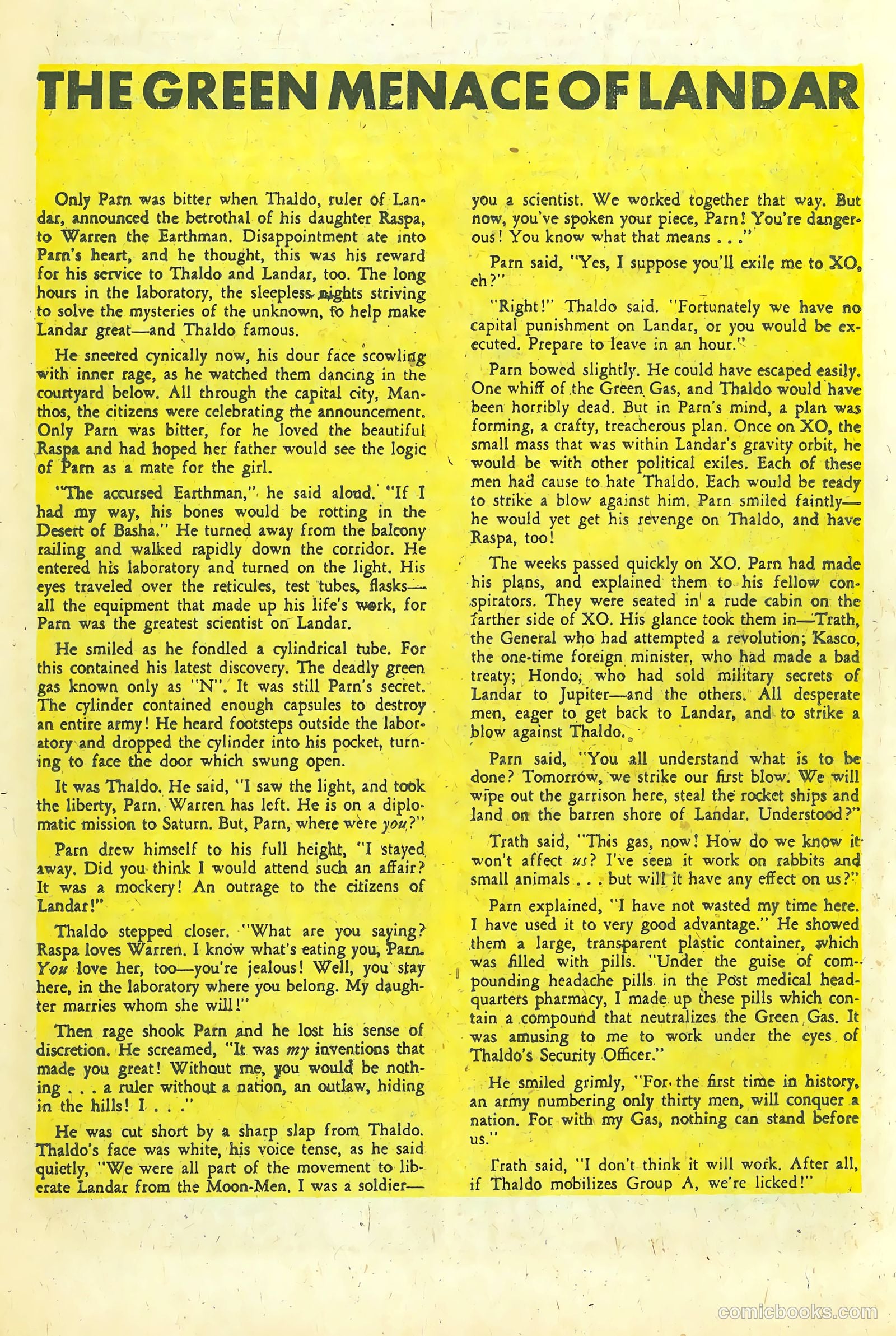 Space Action #1 (1952) — page 25 of 37