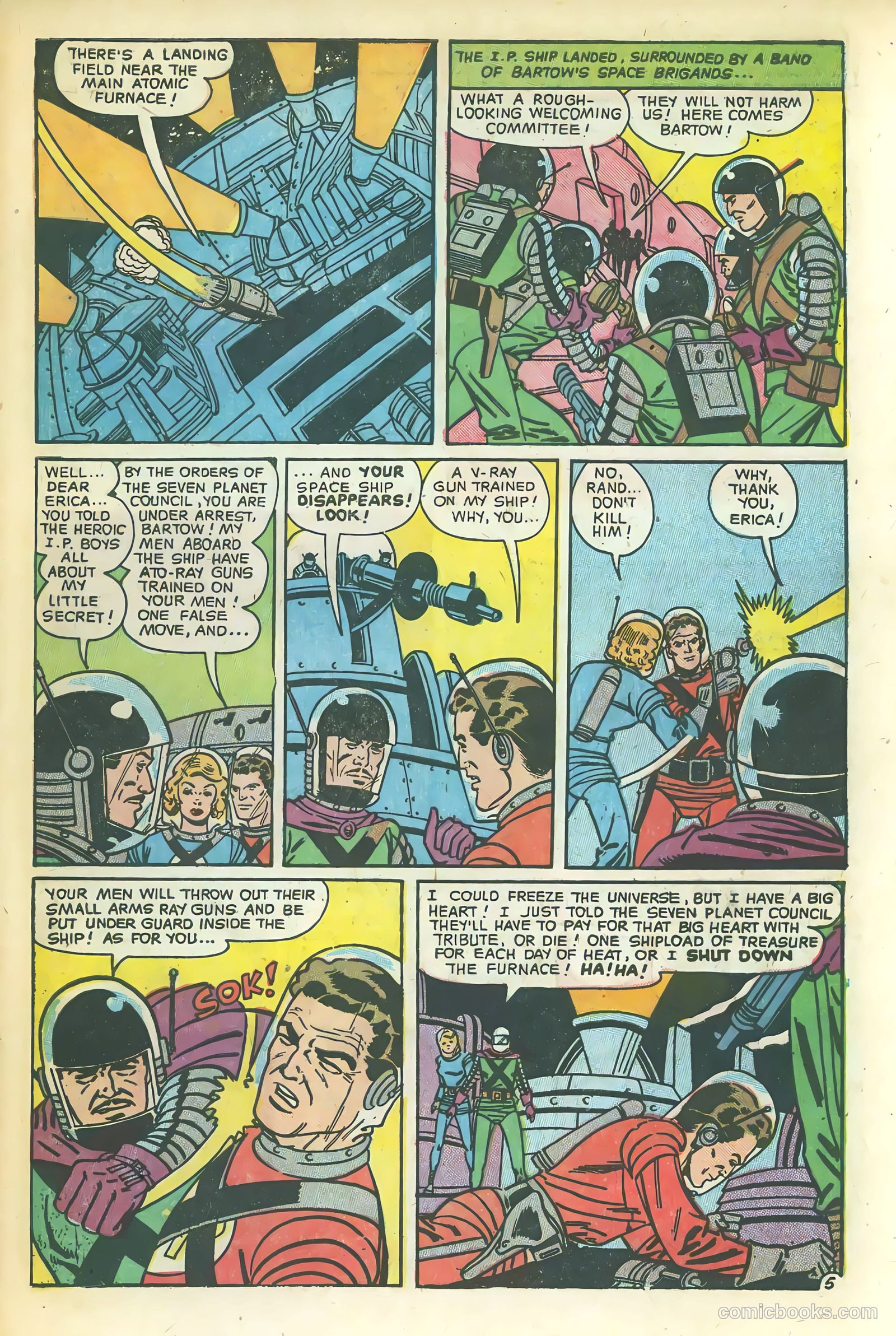 Space Action #1 (1952) — page 31 of 37