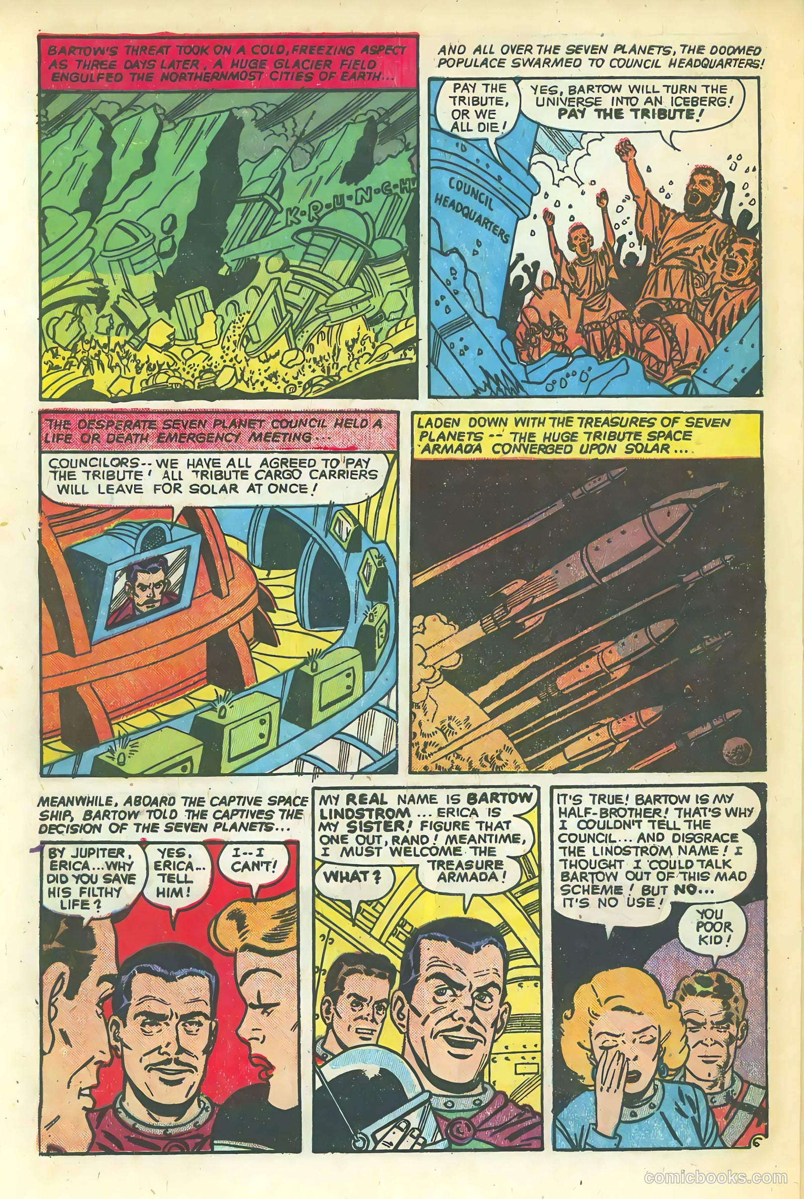 Space Action #1 (1952) — page 32 of 37