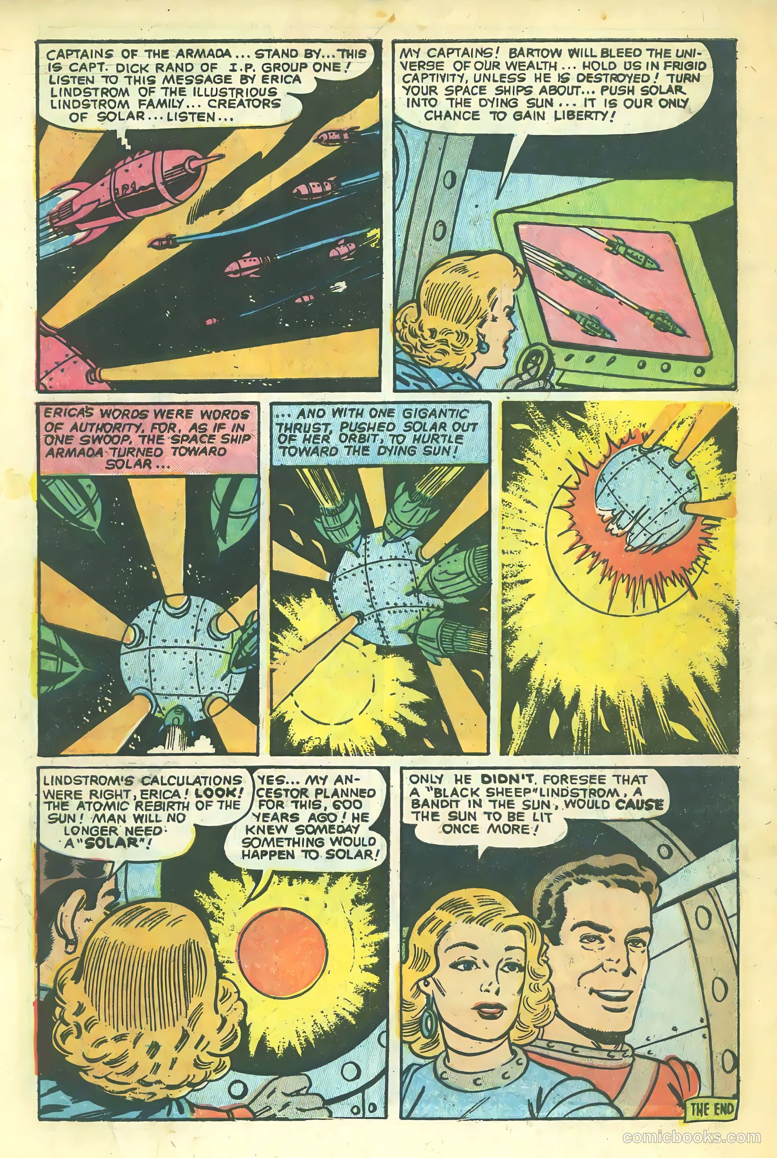Space Action #1 (1952) — page 34 of 37