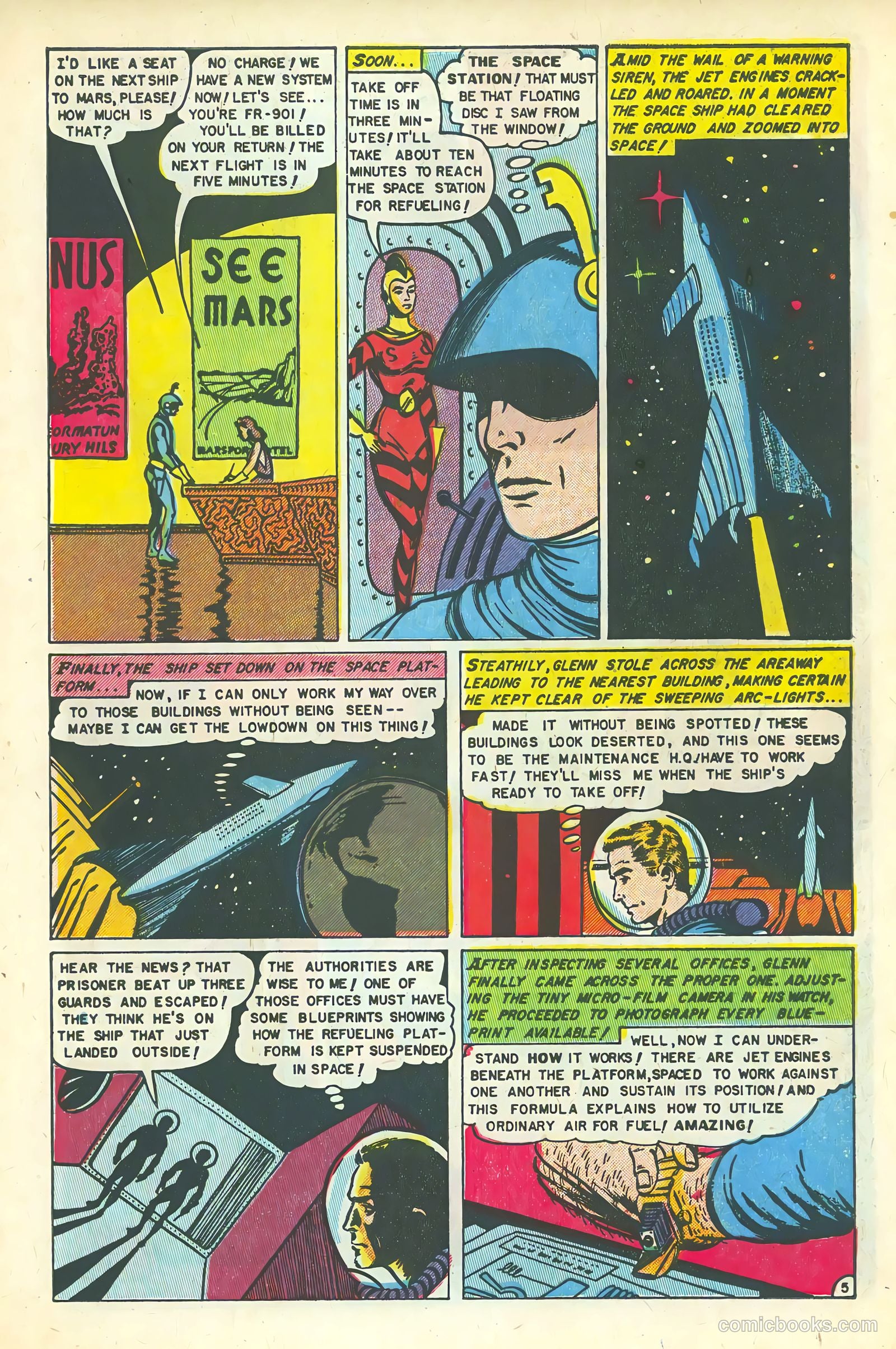 Space Action #3 (1952) — page 7 of 36