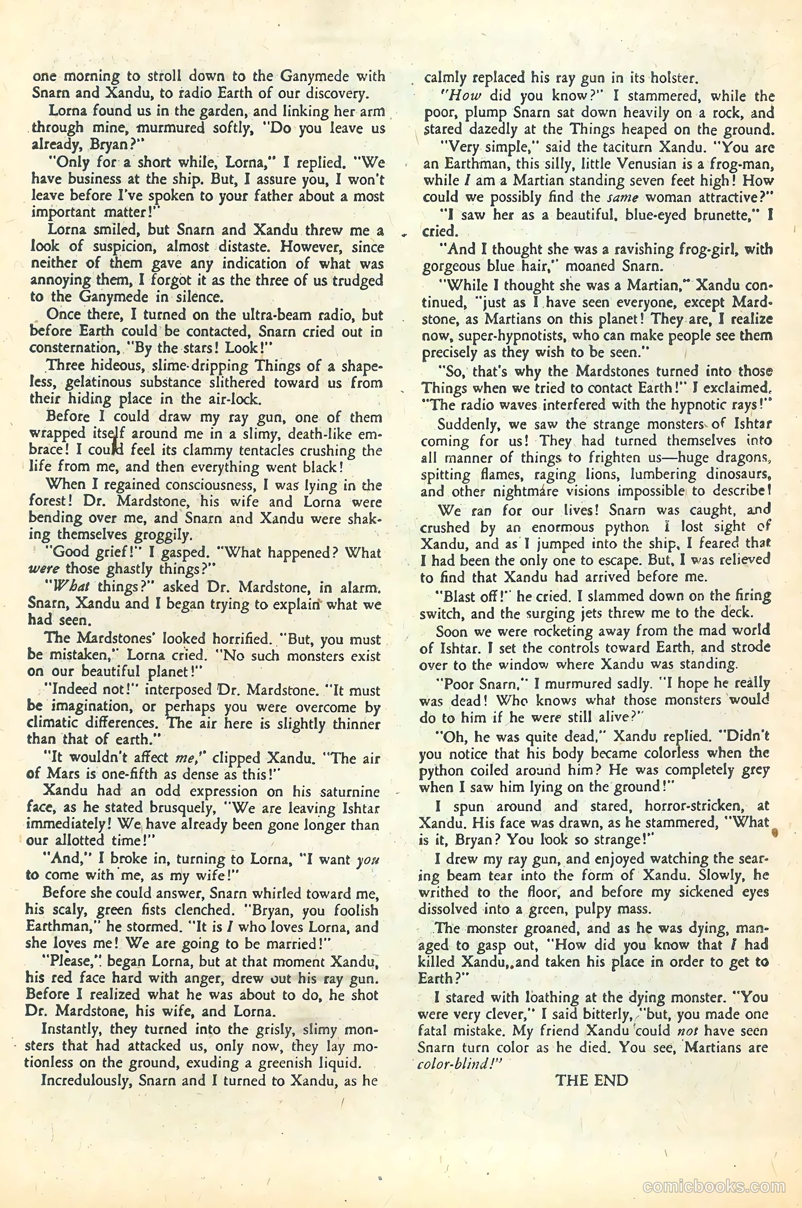 Space Action #3 (1952) — page 18 of 36