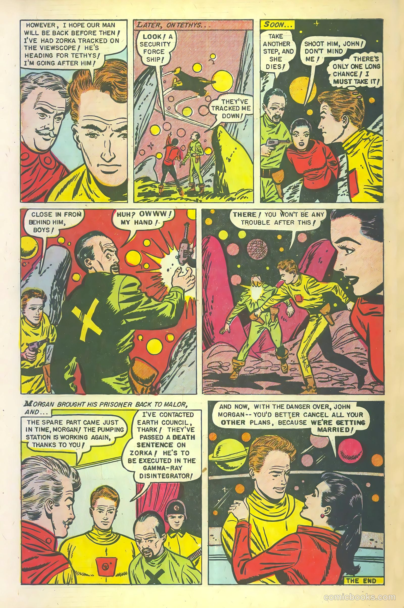 Space Action #3 (1952) — page 34 of 36