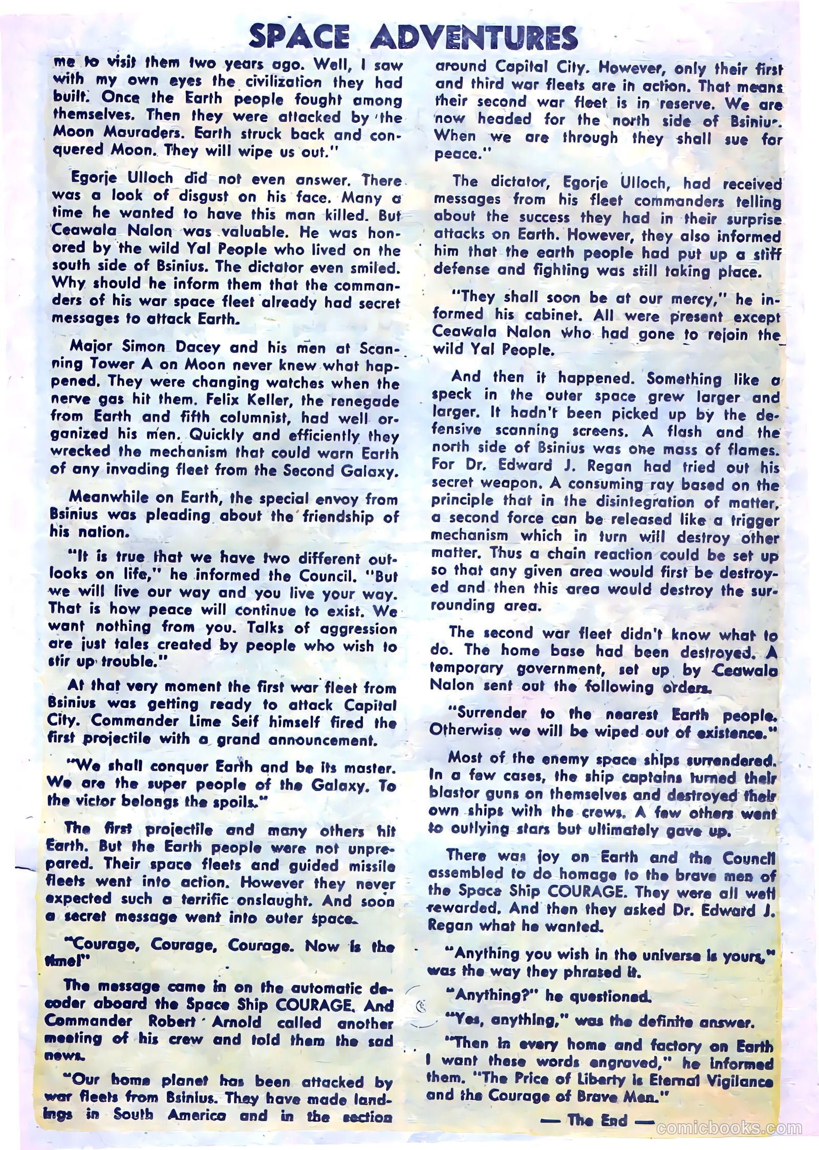 Space Adventures #15 (1955) — page 19 of 36