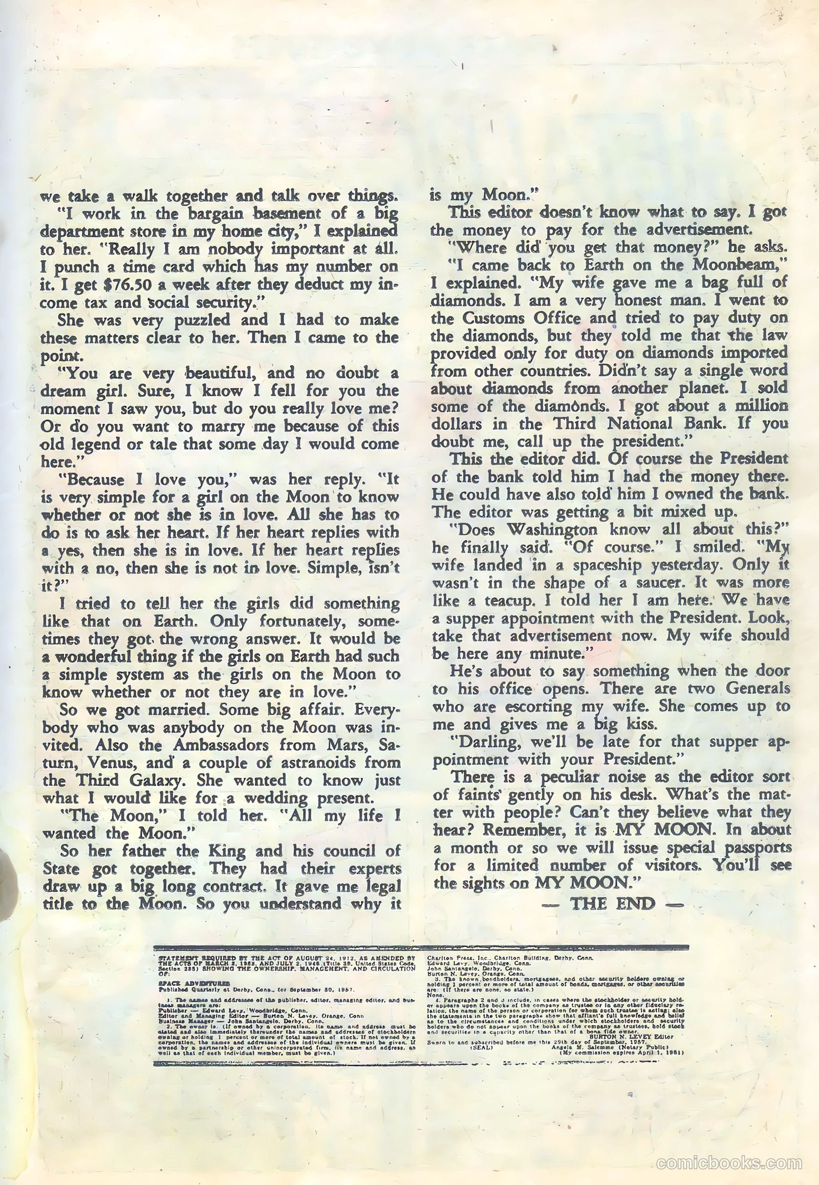 Space Adventures #24 (1958) — page 19 of 36