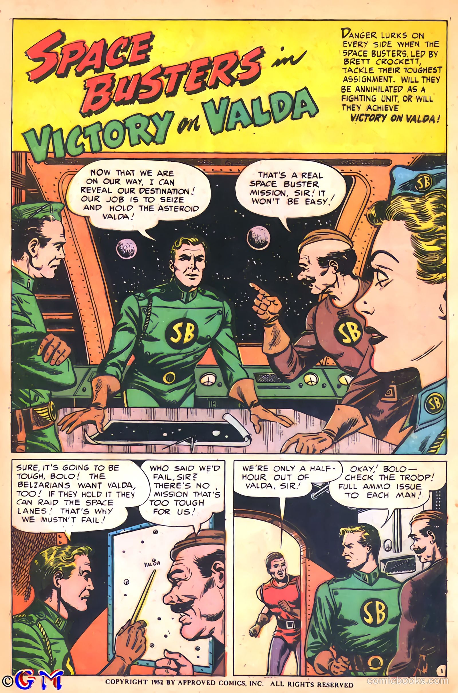Space Busters #2 (1952) — page 3 of 36
